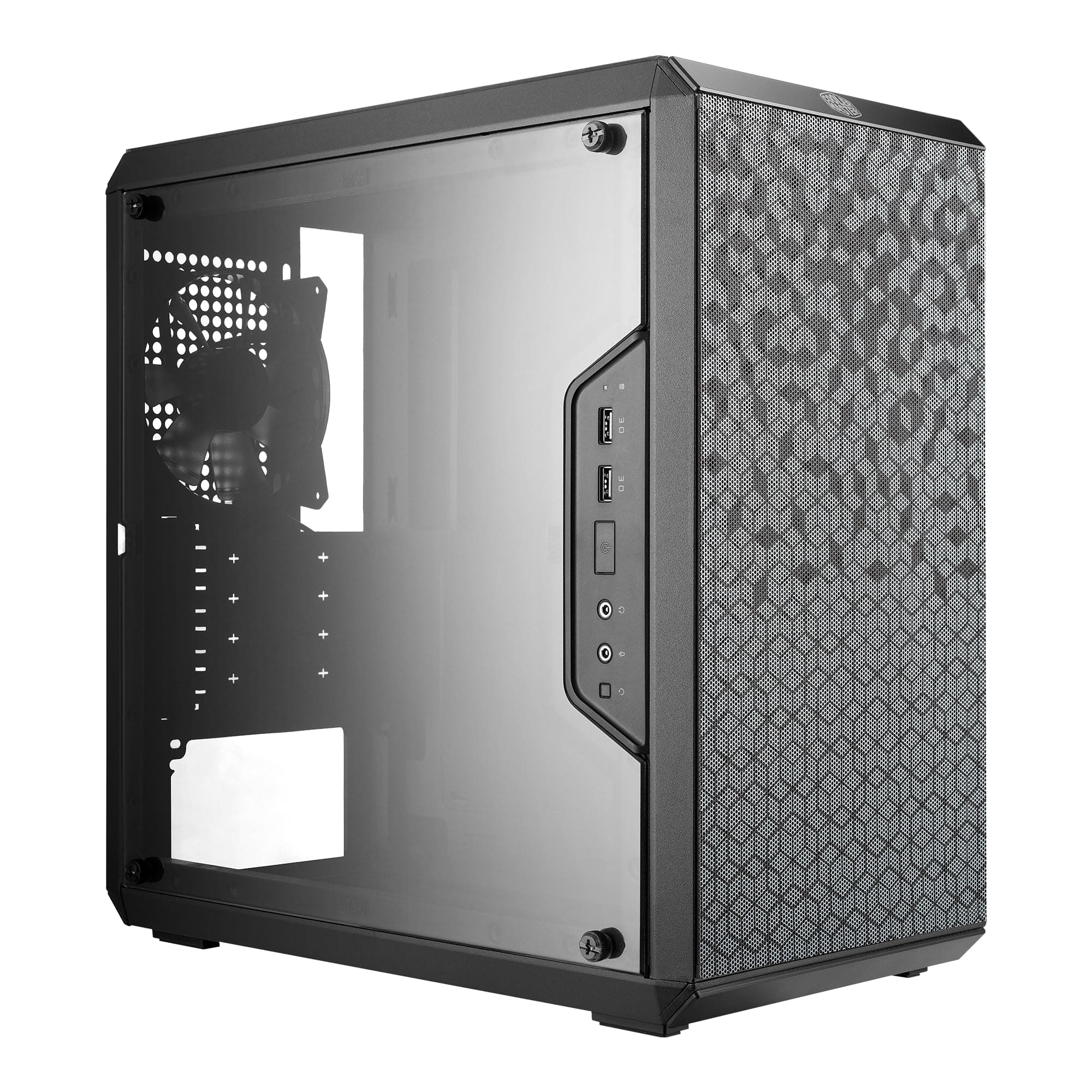 Cooler Master MasterBox Q300L Micro-ATX Tower with Magnetic Design Dust Filter, Transparent Acrylic Side Panel, Adjustable I/O & Fully Ventilated Airflow, Black (MCB-Q300L-KANN-S00)