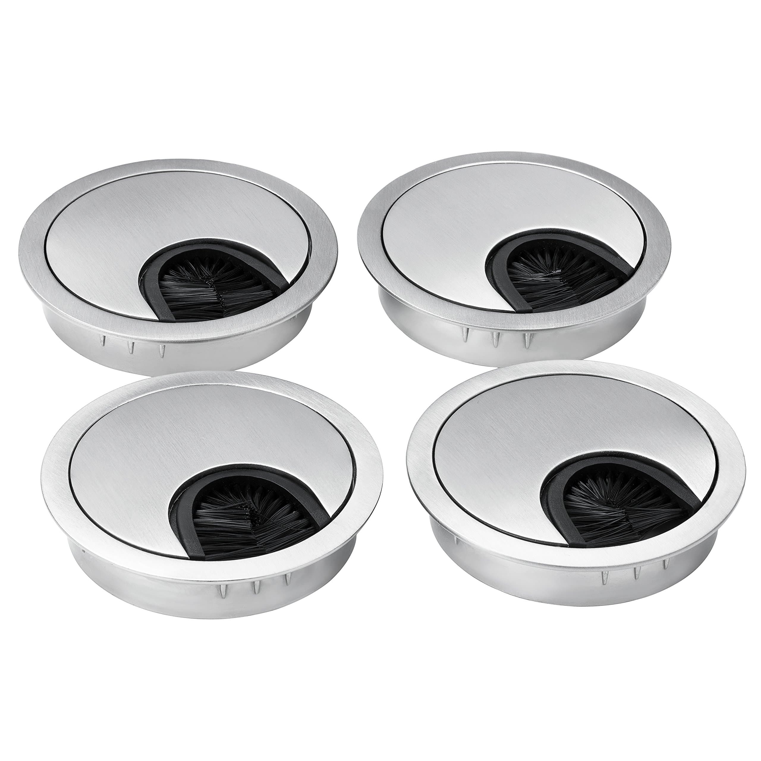 Novaato metal cable entry 60 mm - cable passage with brush for more order on the desk