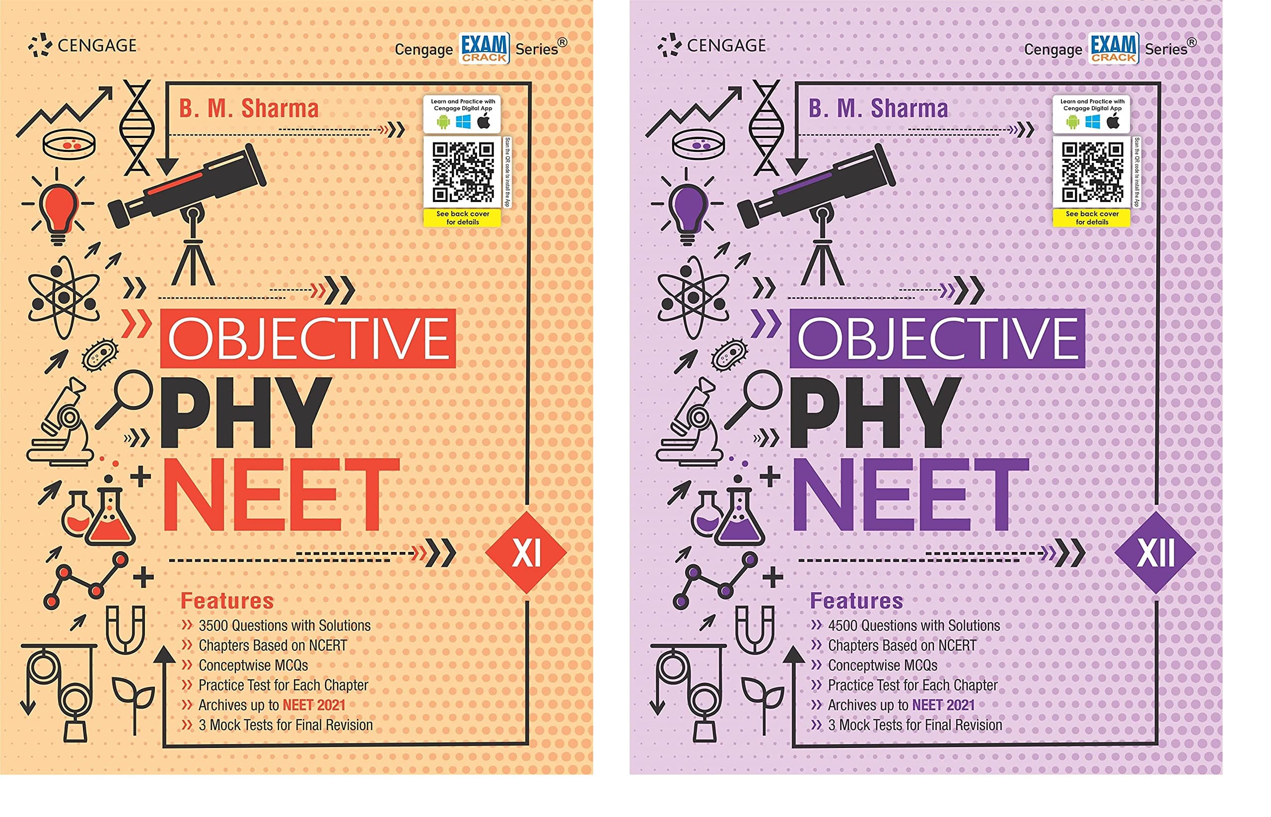Cengage Objective Physics For Neet, 2-Books Set (Class-11 + 12) (By-B.m.sharma) Latest Revised Edition 2022