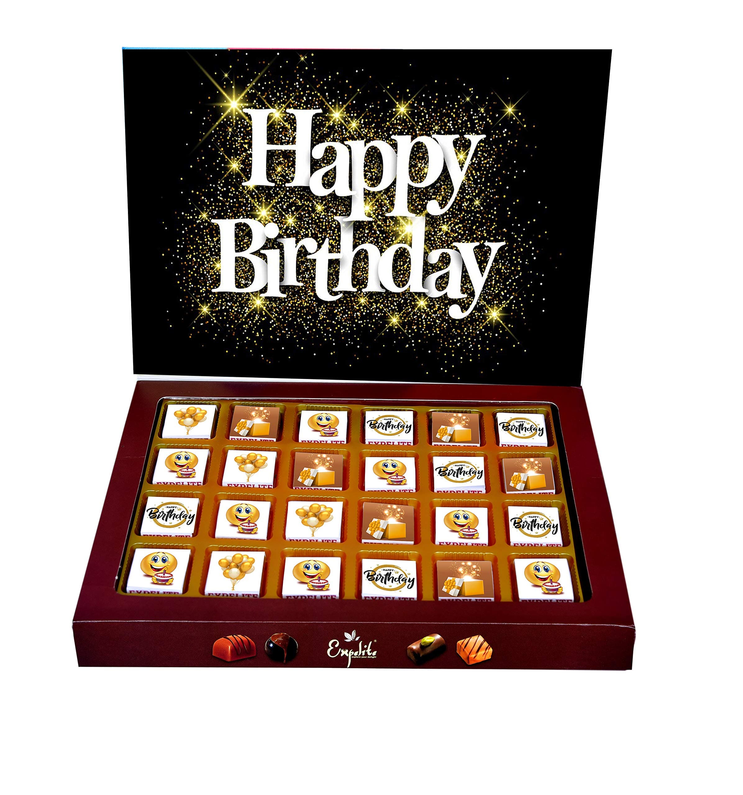Expelite Chocolate Gift Box for Birthday Personalized Gift Hamper Pack- 24 Piece