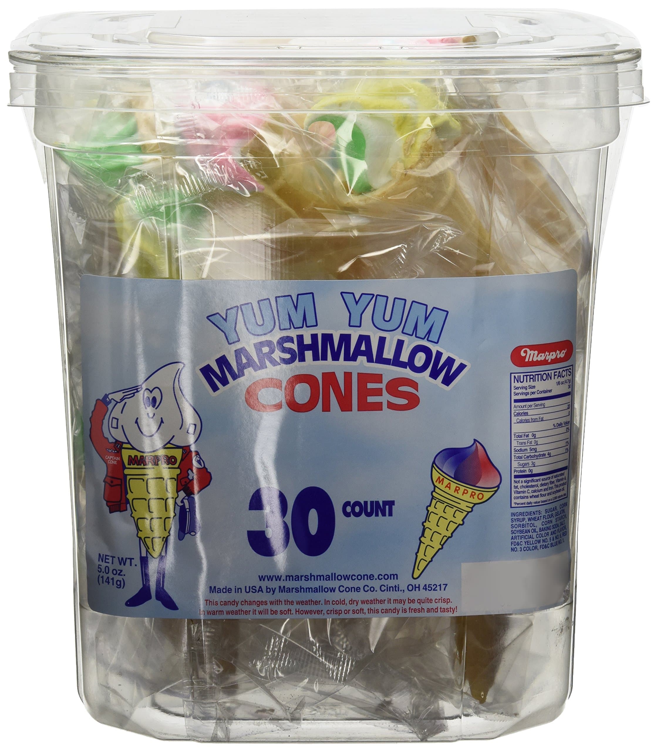 Yum Yum Marshmallow Cones 30ct