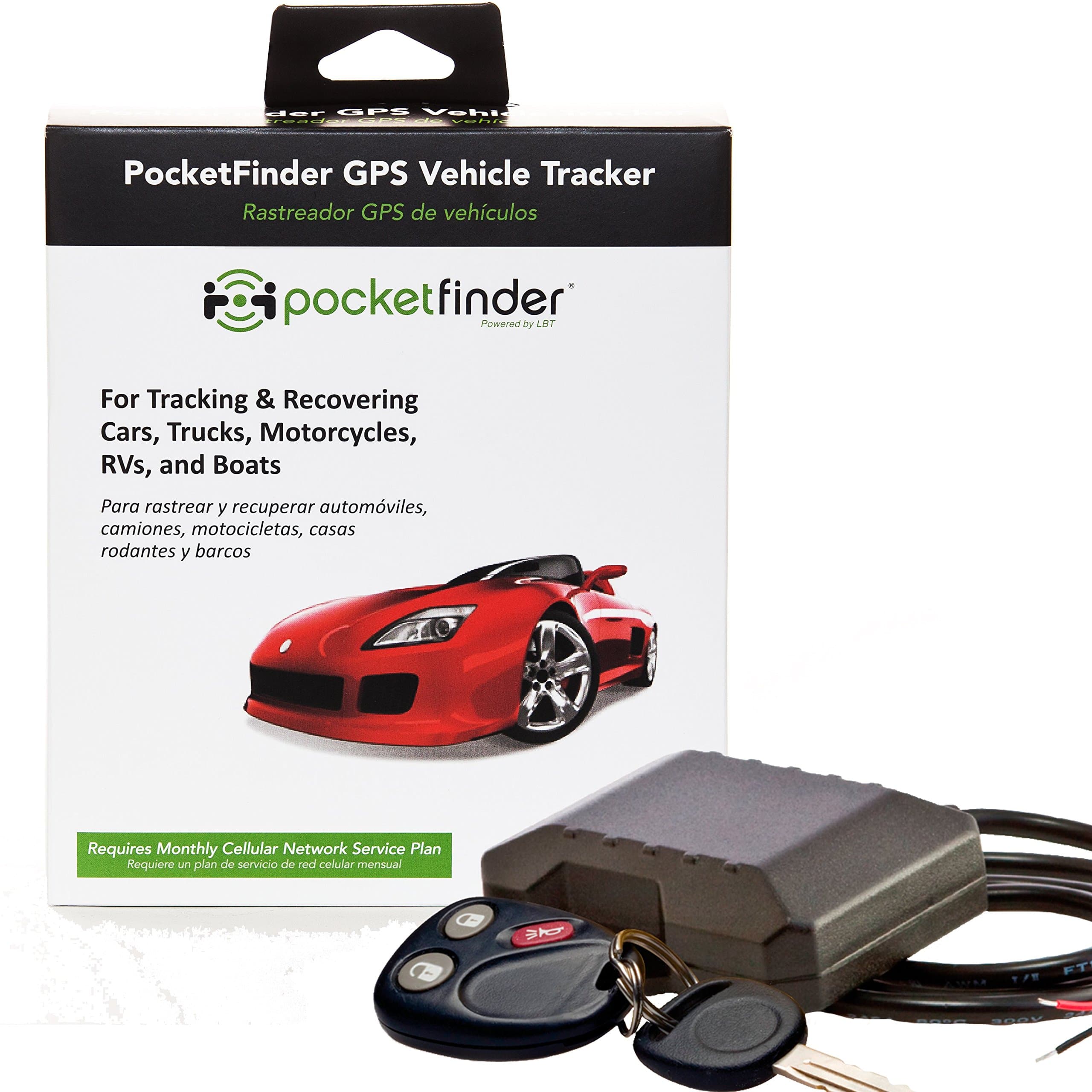 GPS Vehicle Tracking Solution, Compatible with iOS & Android for Locating and Monitoring Cars, Motorcycles, Trucks or Boats