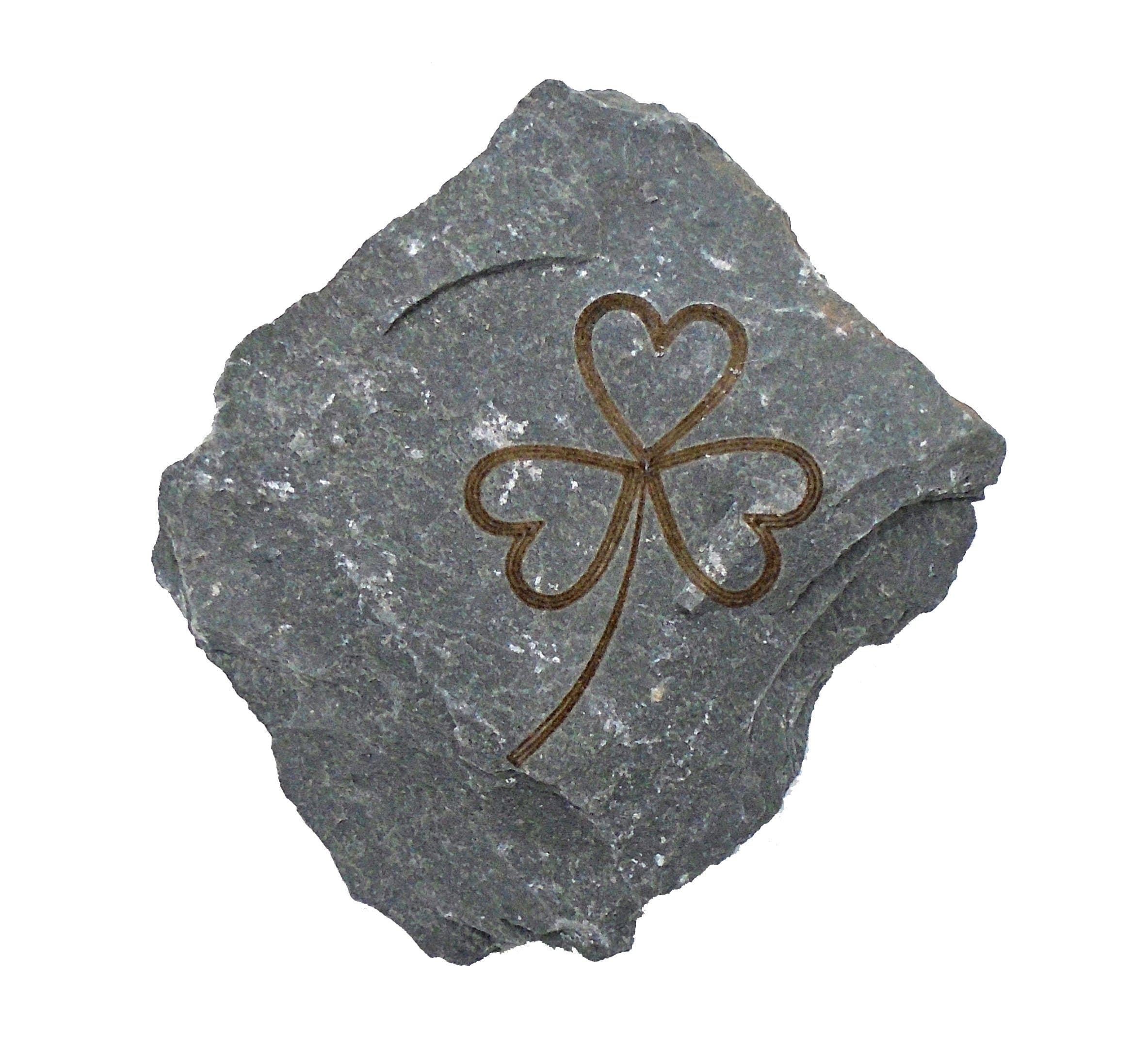 MyStones Engraved Irish Stone Shamrock