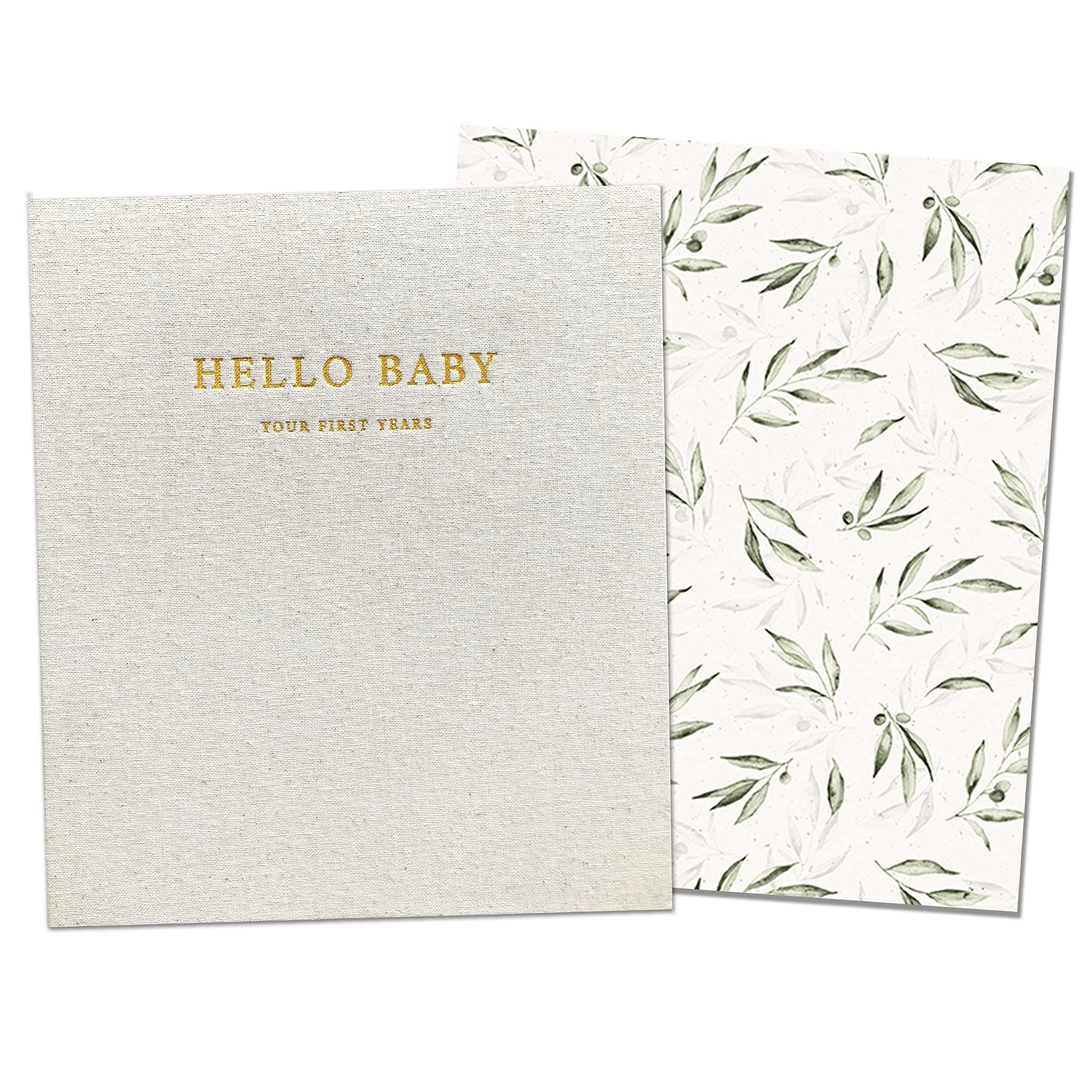 Peachly Baby Memory Book (Olive)