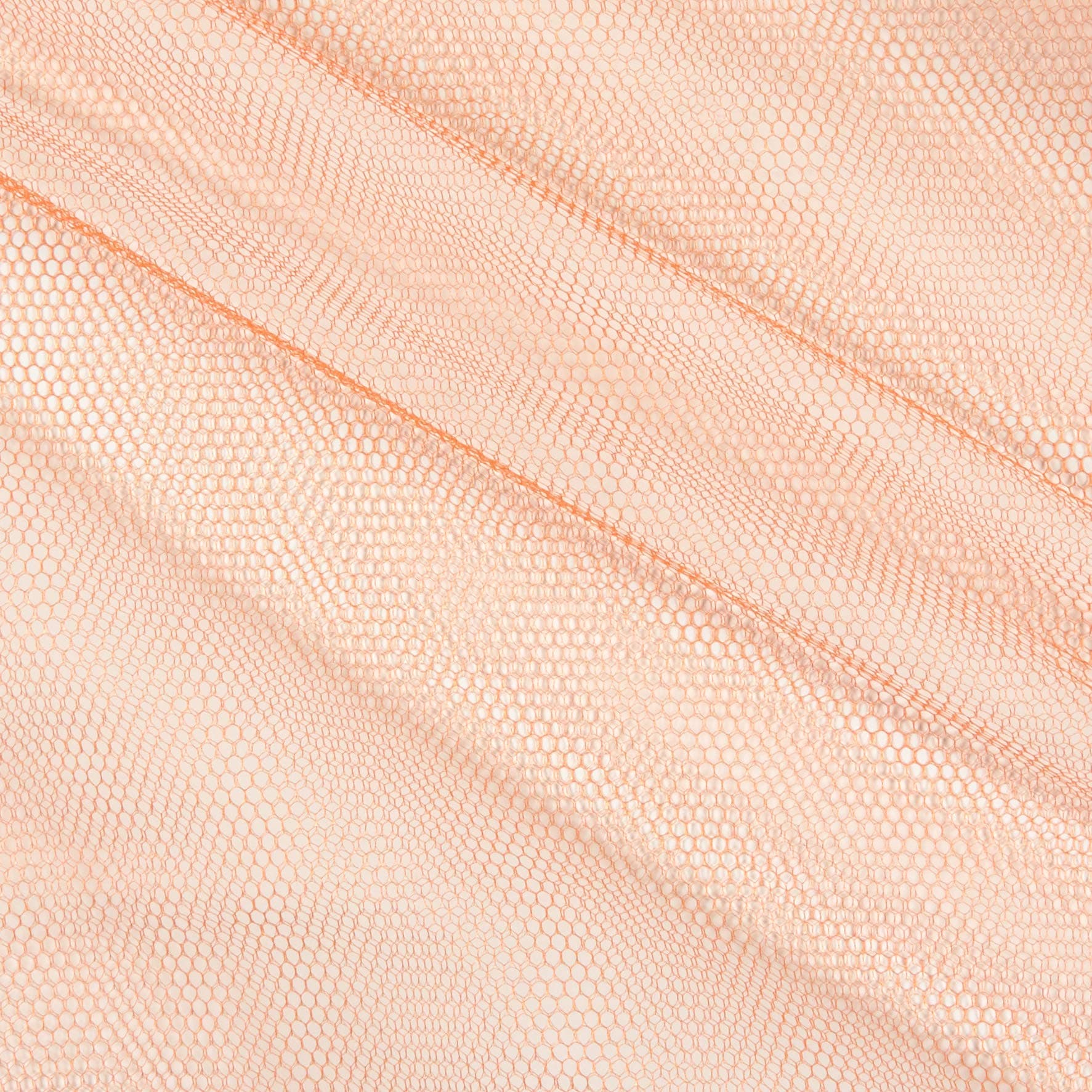 Nylon Net Orange, Fabric by the Yard