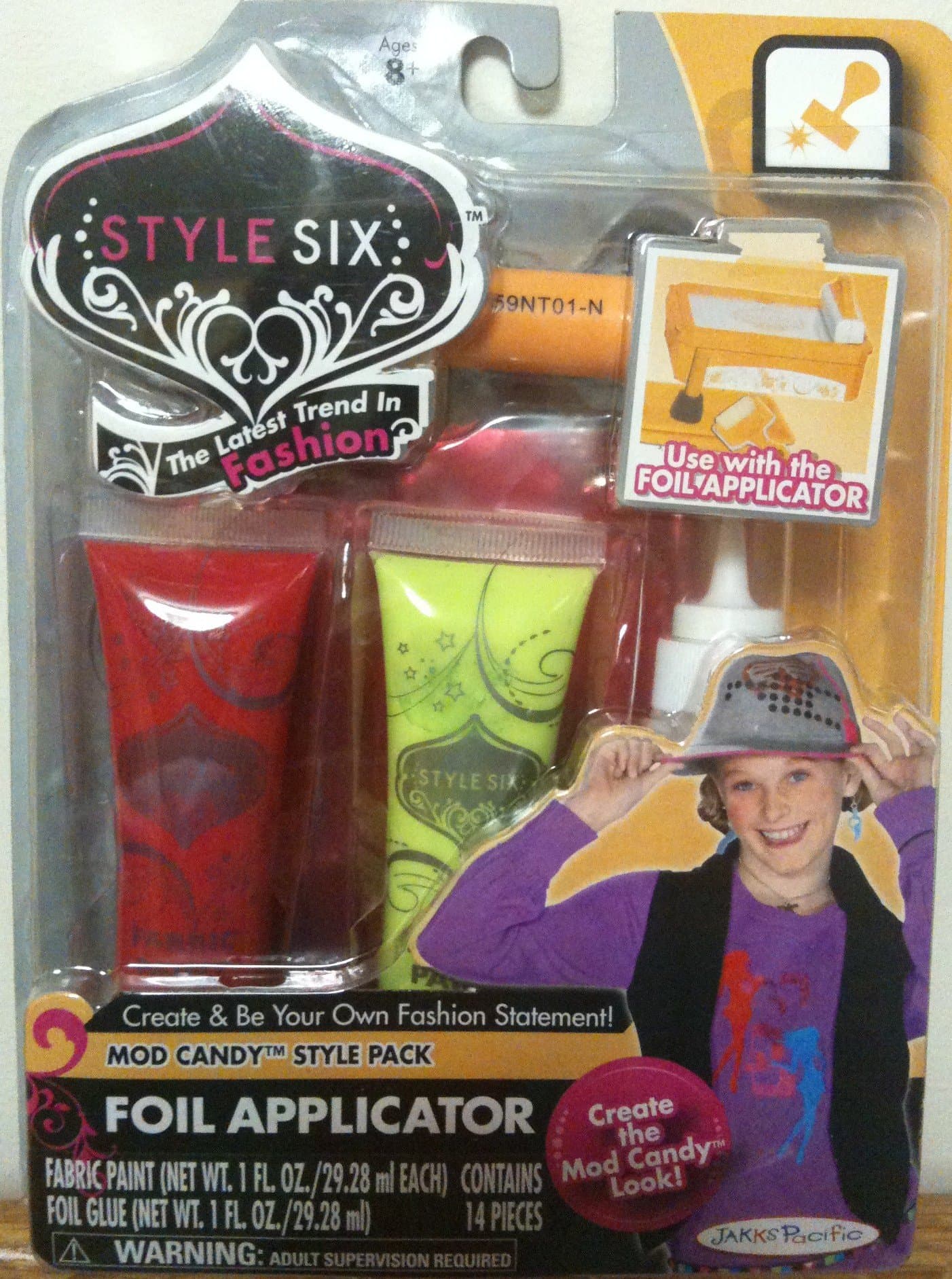 Foil Effects Fabric Paint, MOD CANDY Style Pack, 14 Pcs.