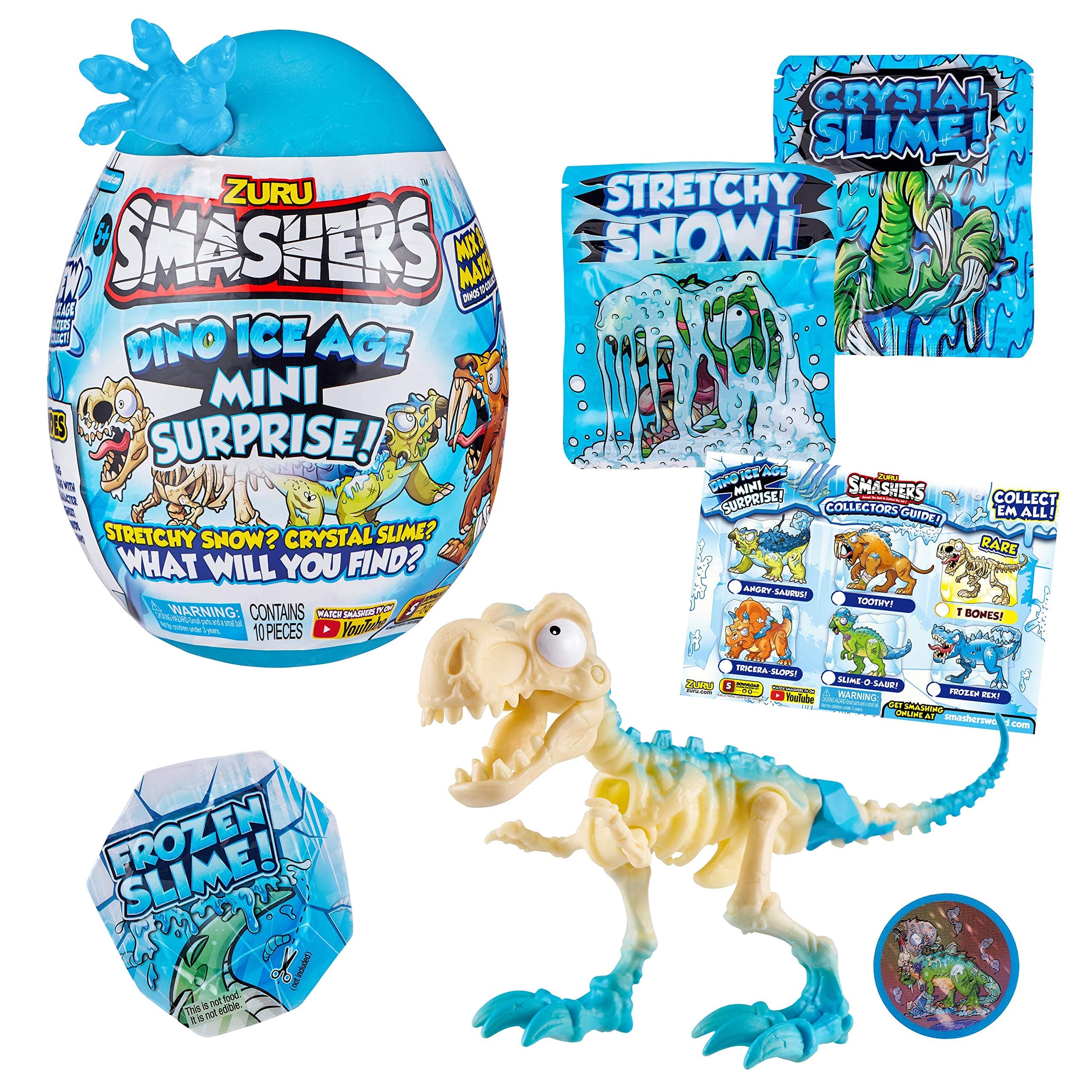Smashers Dino Ice Age Mini Surprise Egg - T Rex Skeleton (7456) Color May Vary