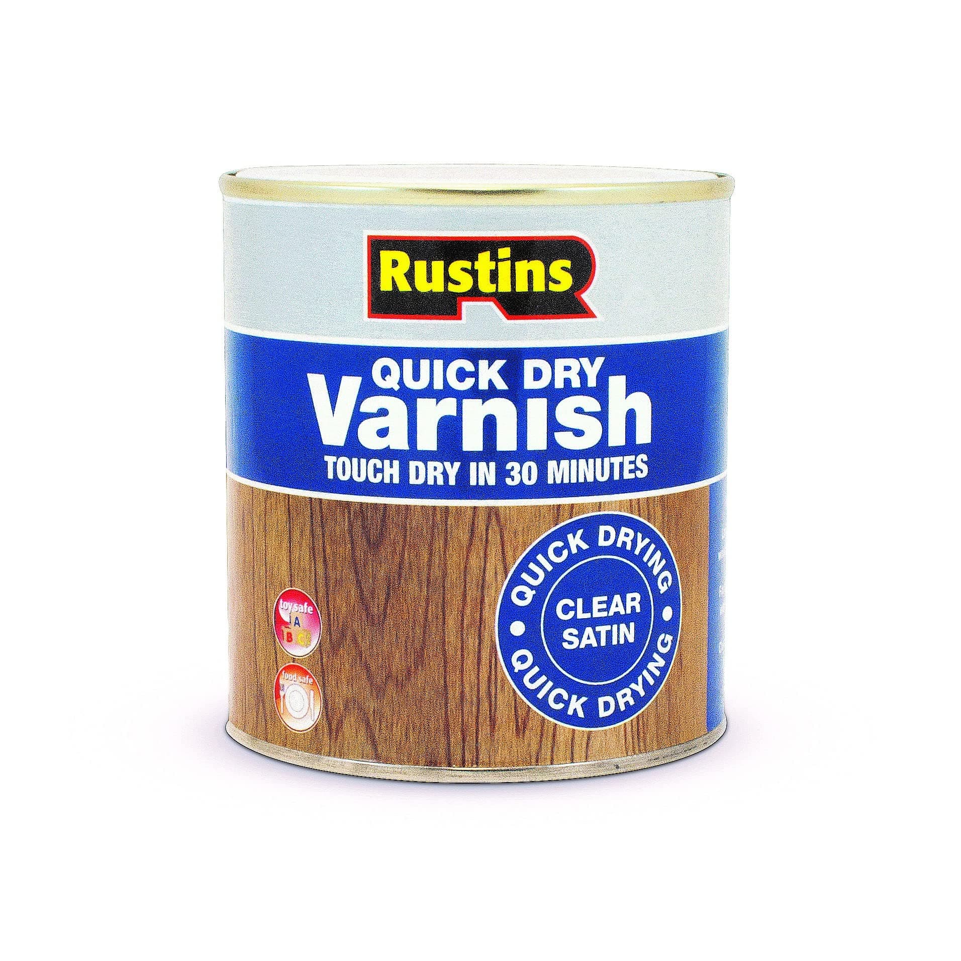 Quick Dry Varnish Clear Satin 500ml