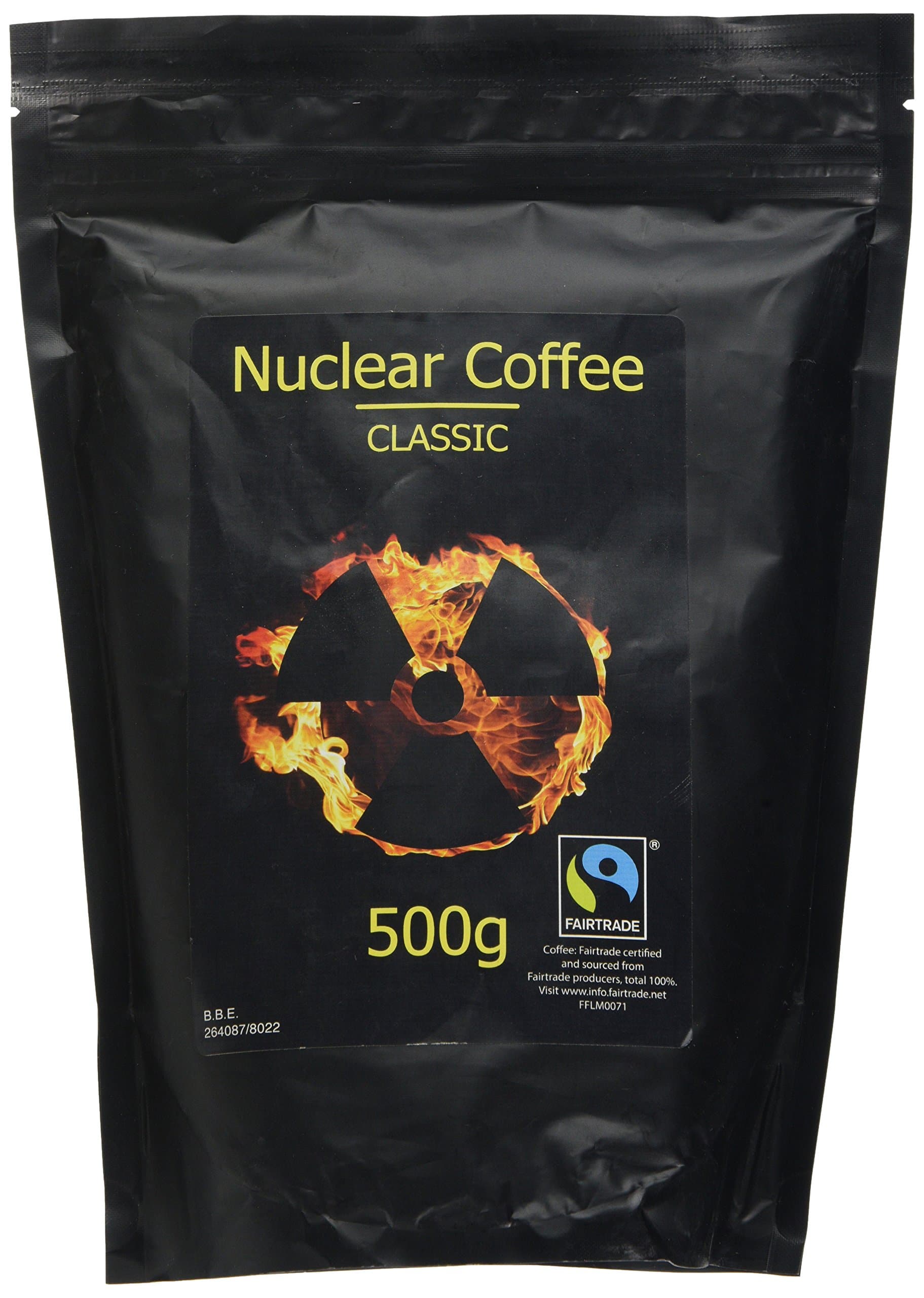 Nuclear Coffee - Strong, Ethically sourced, Coffee (500g Ground)