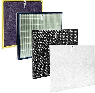 Rabbit Air, A3 Air Purifier Filter Replacement for Model SPA-1000N Filter Kit, Includes Activated Carbon and HEPA Filter Replacement for Home Air Purifier - (Toxin Absorber Customized)