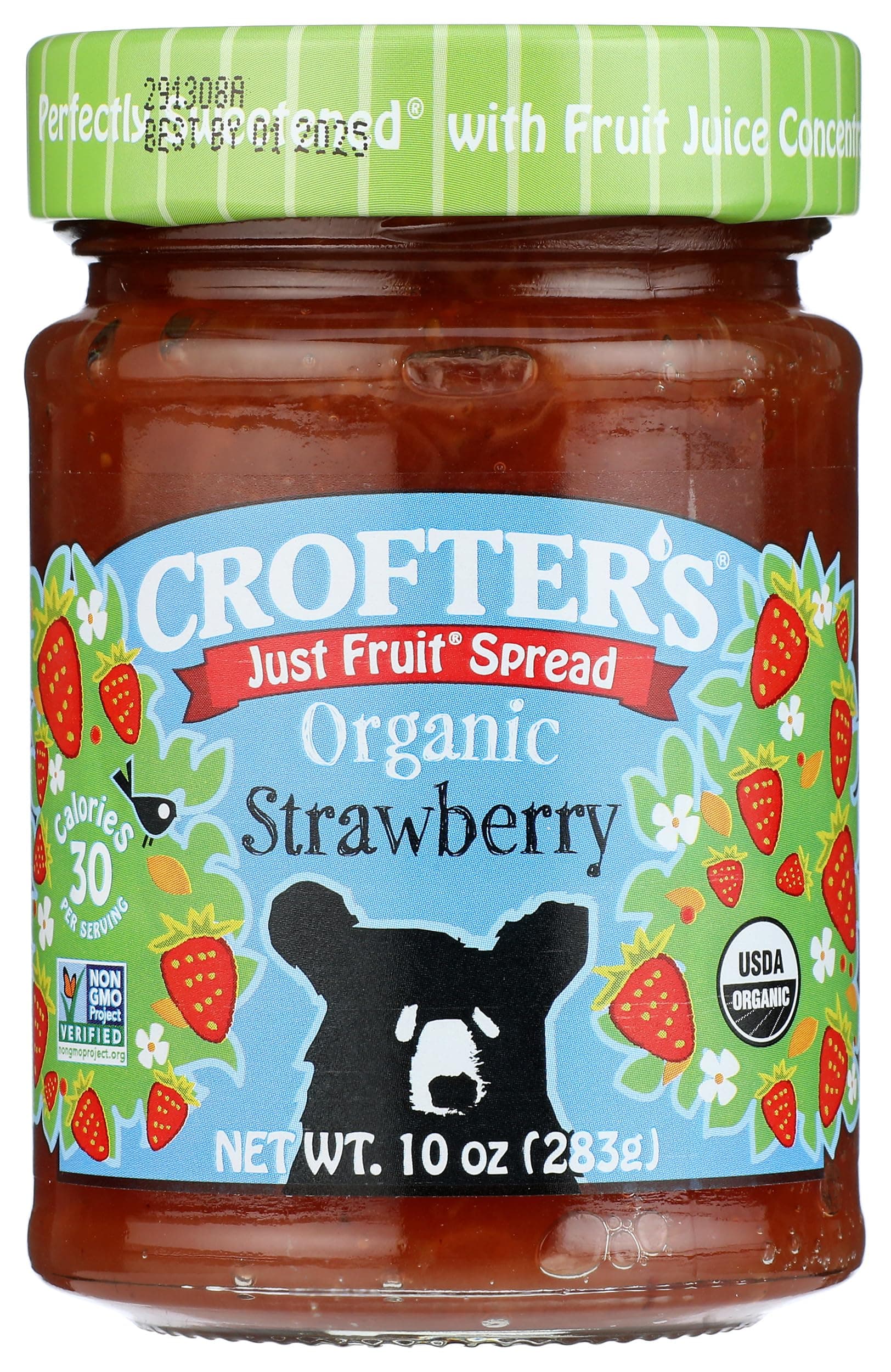 Organic Strawberry Fruit Spread, 10 OZ