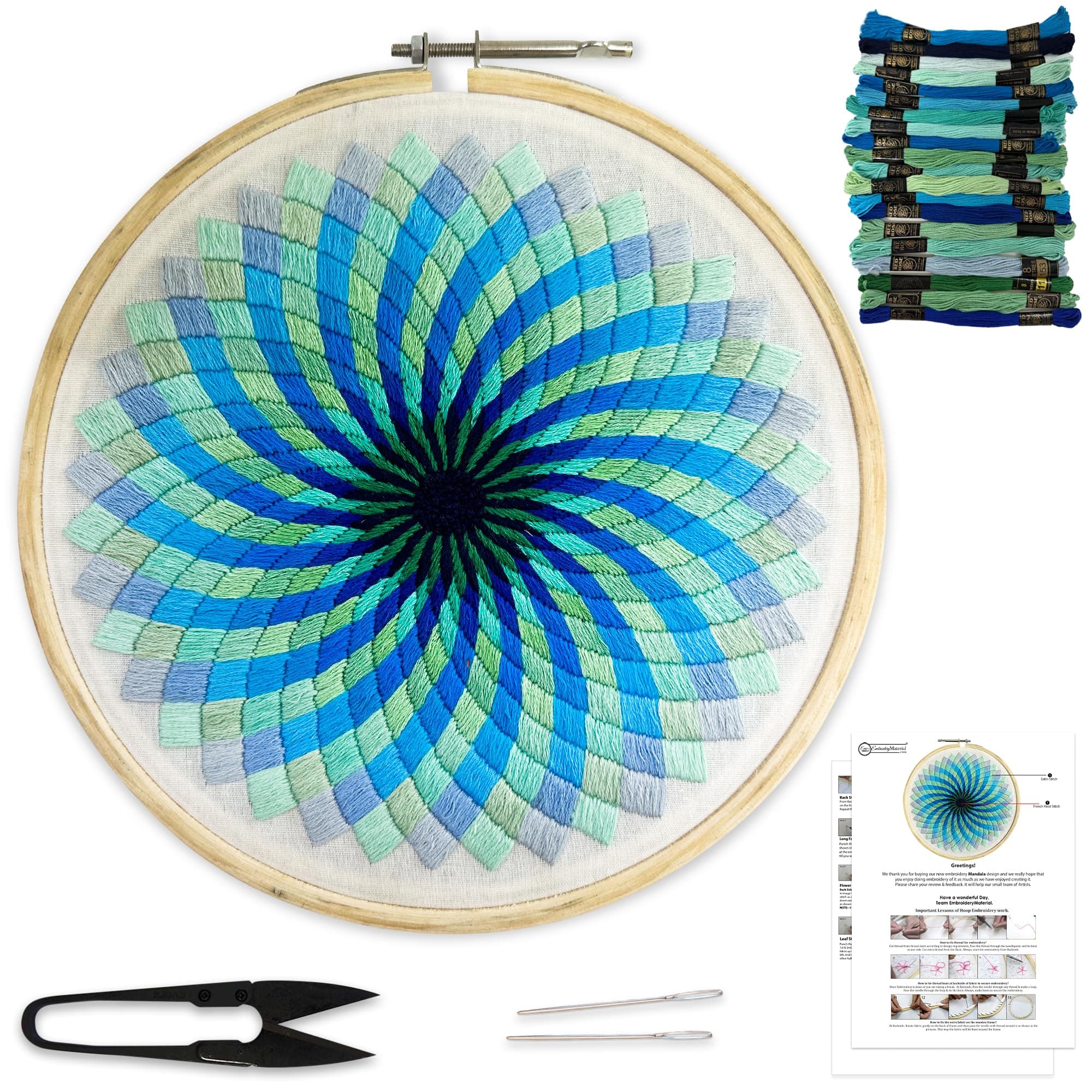 Embroidery Kit Mandala Design