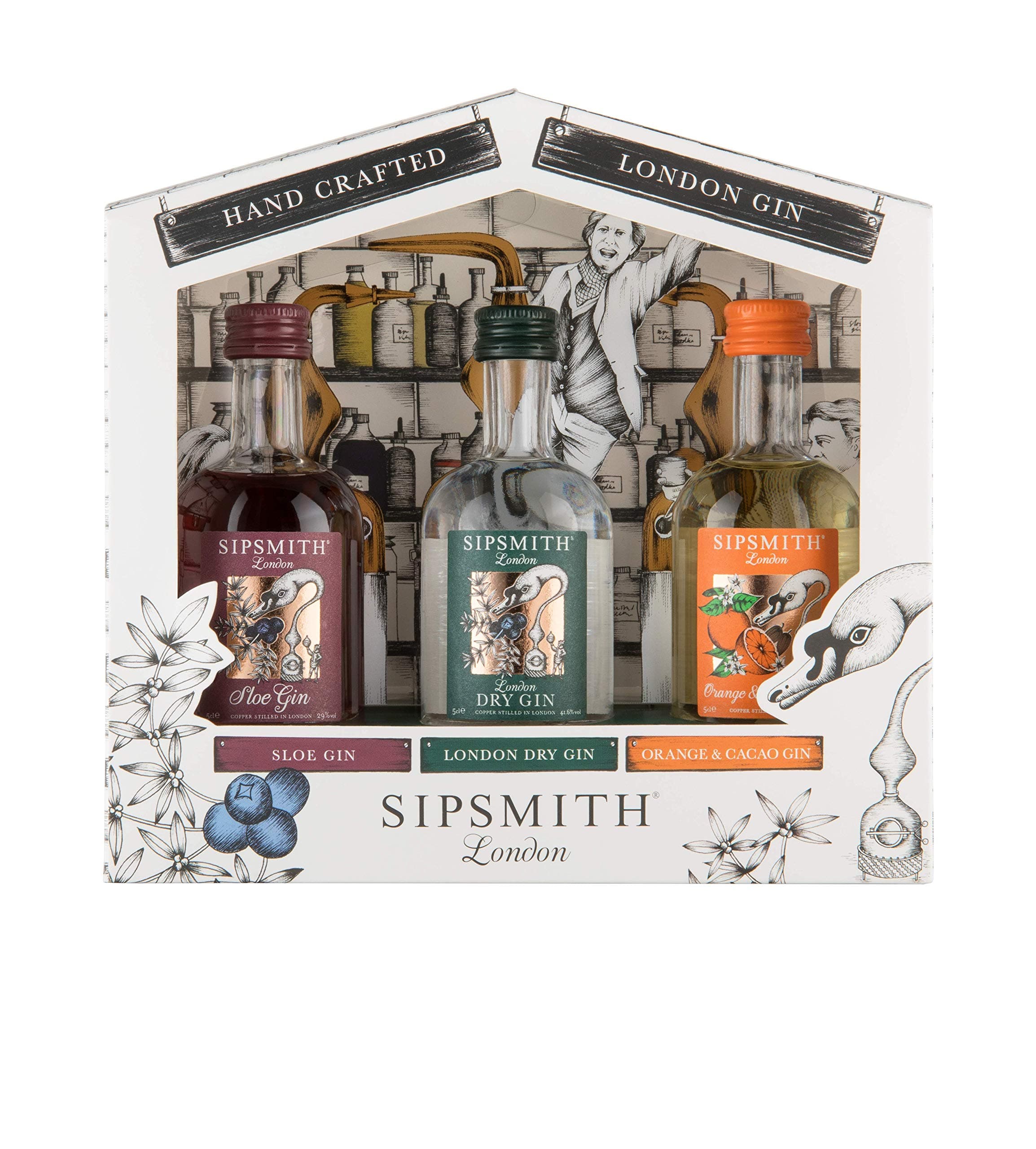 Sipsmith Distillery Gift Pack, 3 x 5 cl