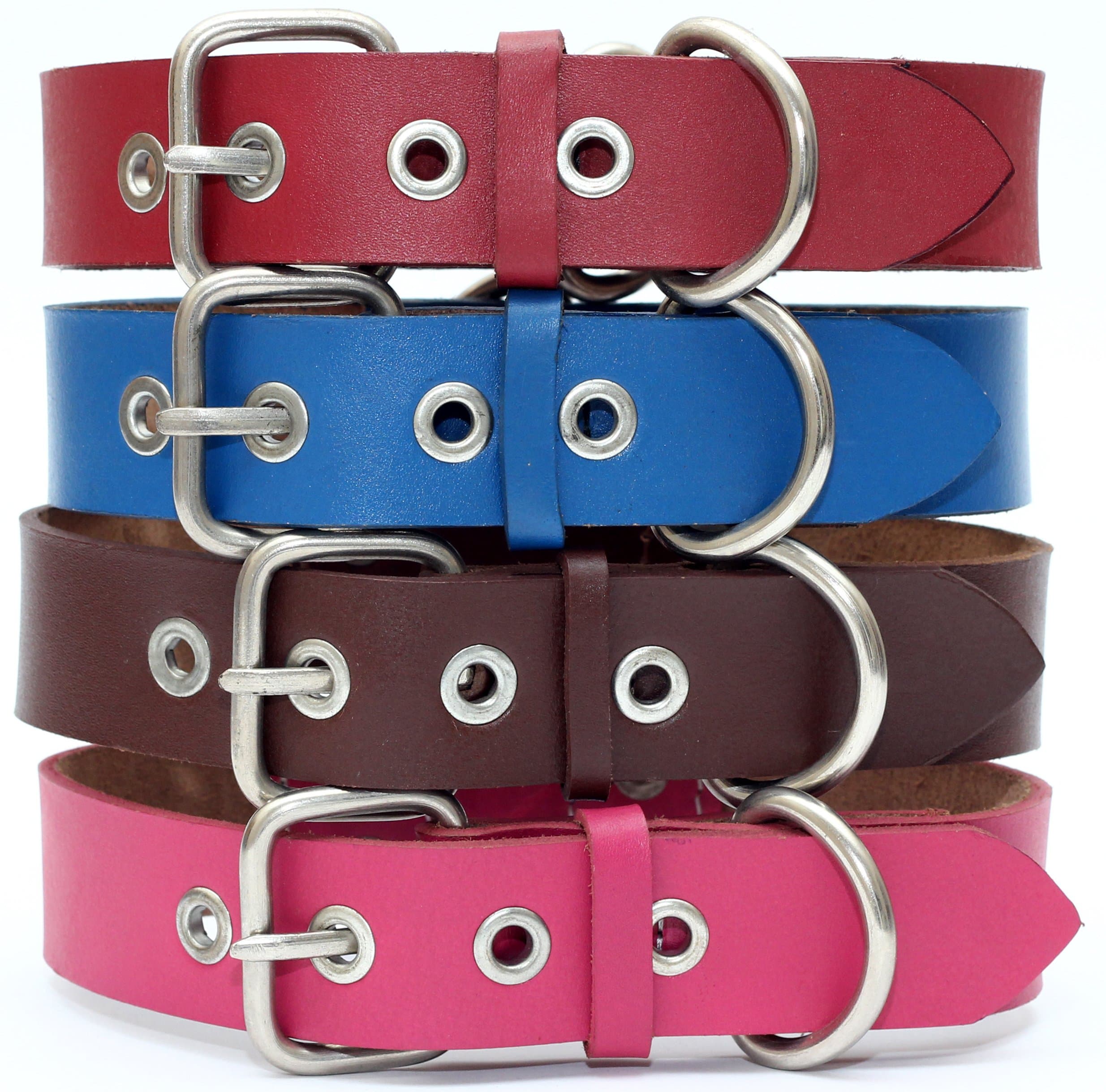 forPups Value Line Leather Collar (15-18, Chocolate)