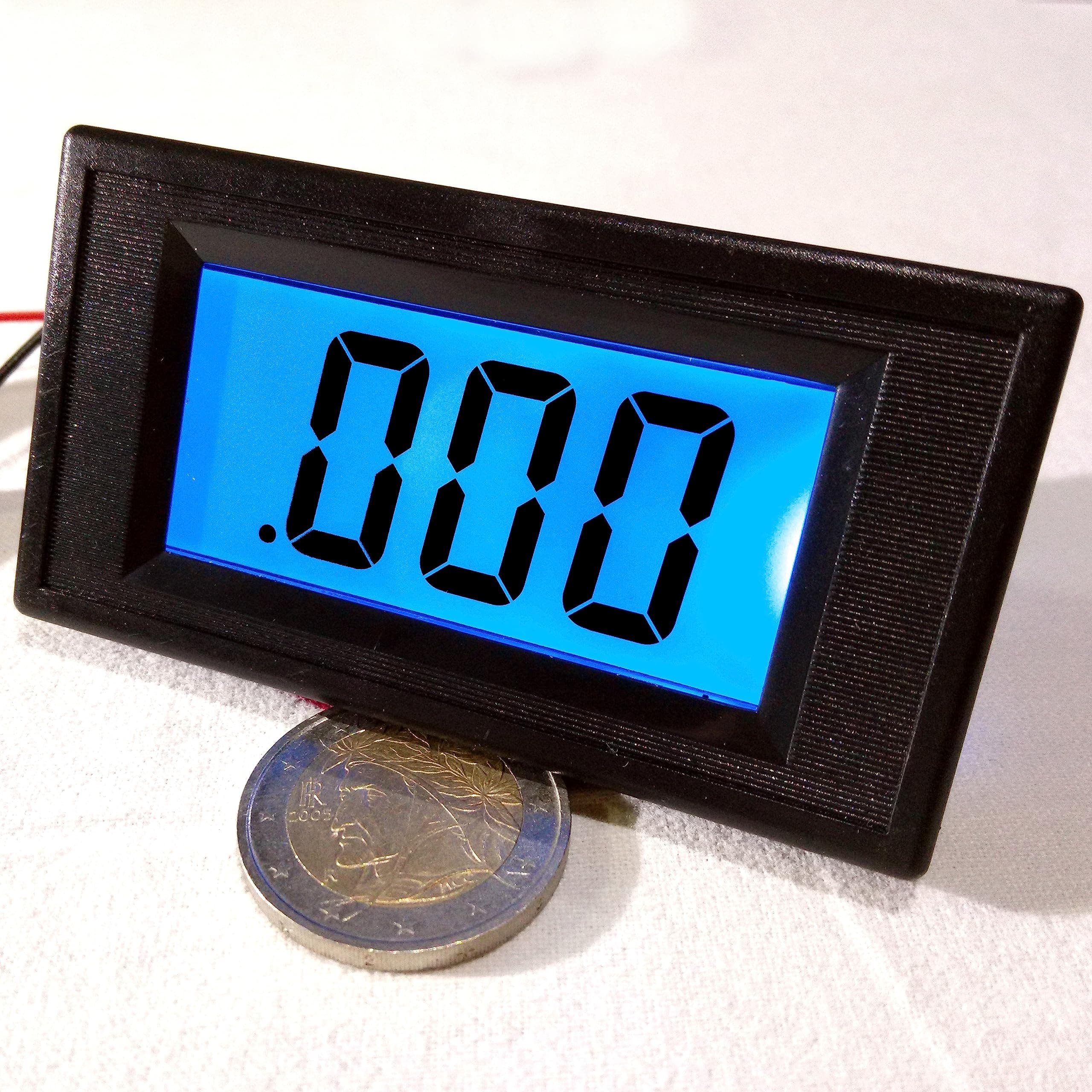 LCD Panel Digital Ohmmeter with Blue LED 0-2MOhm DC Ohmmeter ohmmeter panel