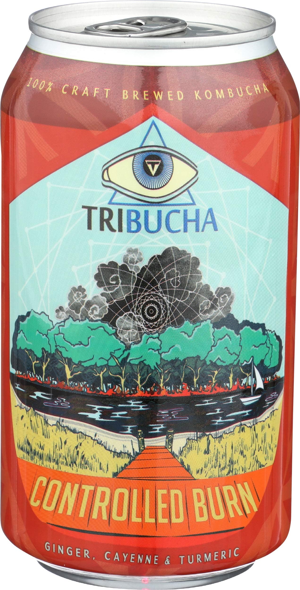 Tribucha, Kombucha Tea Controlled Burn, 12 Fl Oz