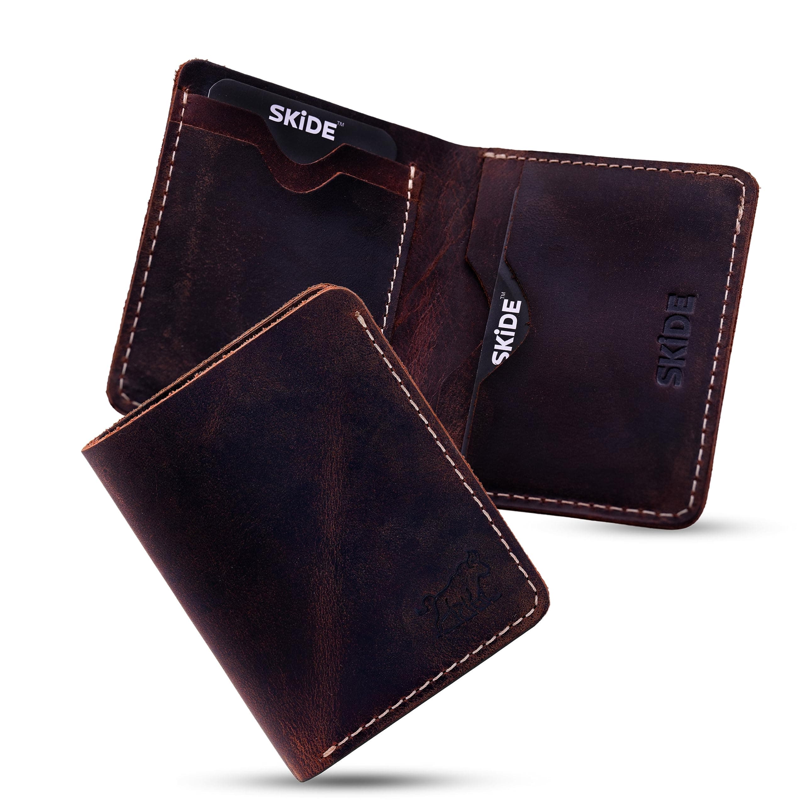 SKiDE Small Wallet - Brandy