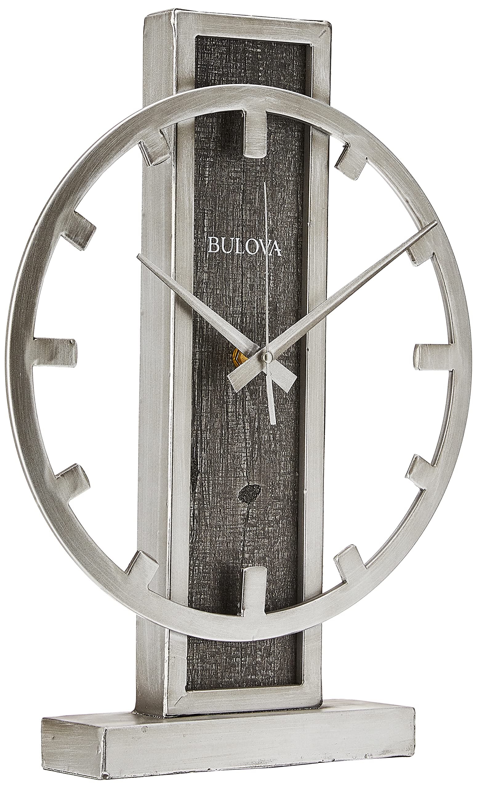 B1864 Streak Tabletop Clock, Aged Silver-Tone 2.63 x 12 x 16