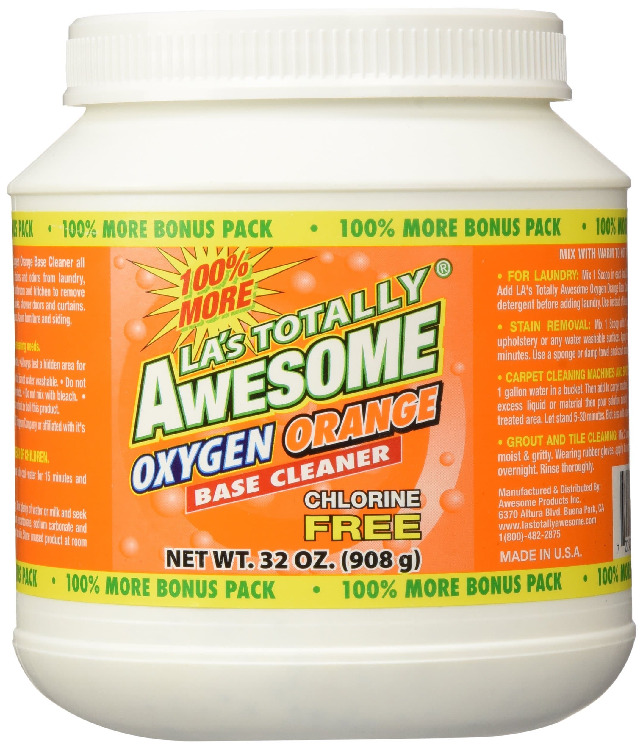 LA's Totally Awesome Oxygen Orange Base Cleaner, 32 oz.