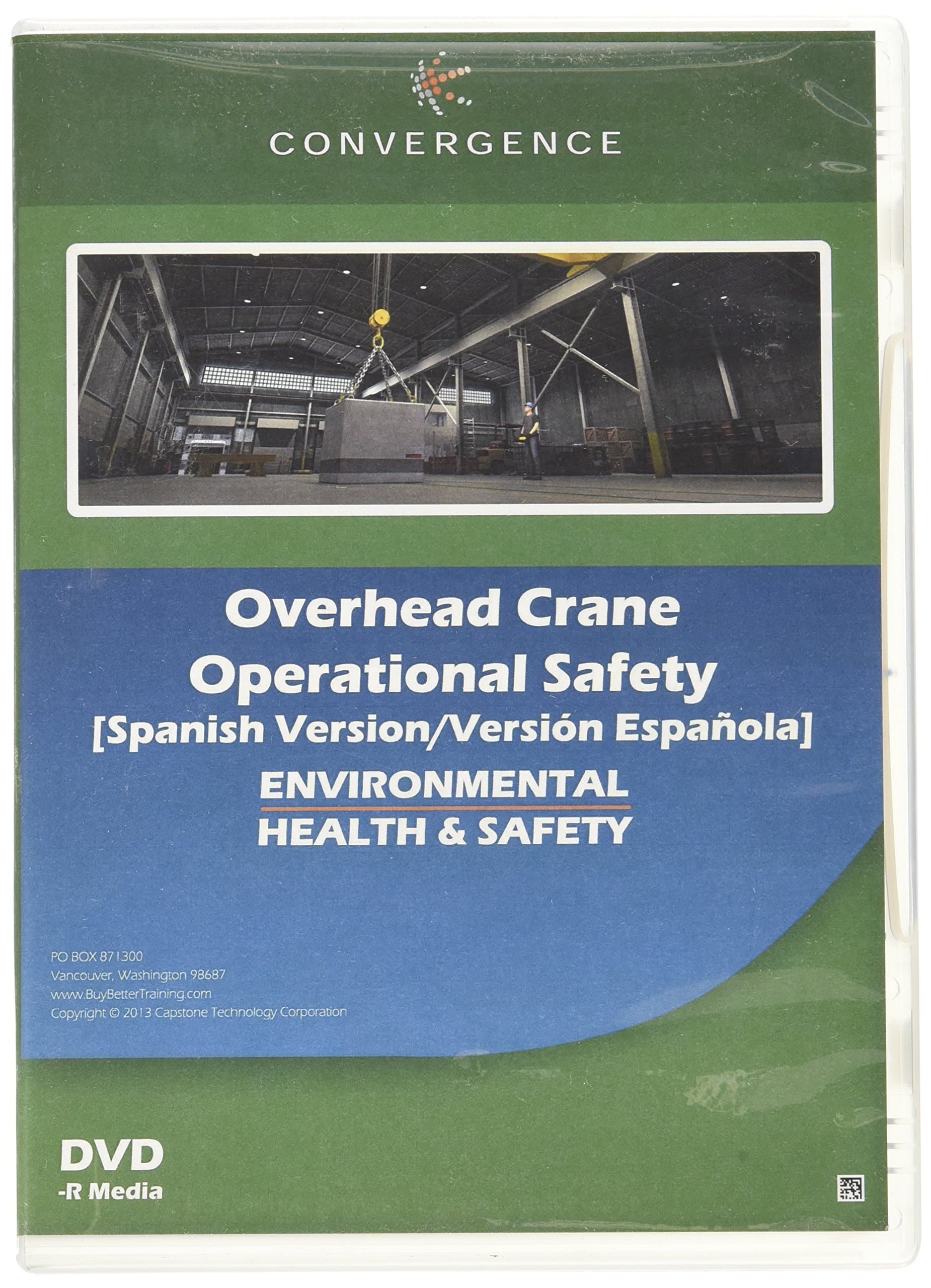 Convergence C-423-ES-US Overhead Crane Operational Safety Training Program DVD, 16 minutes Time, Spanish