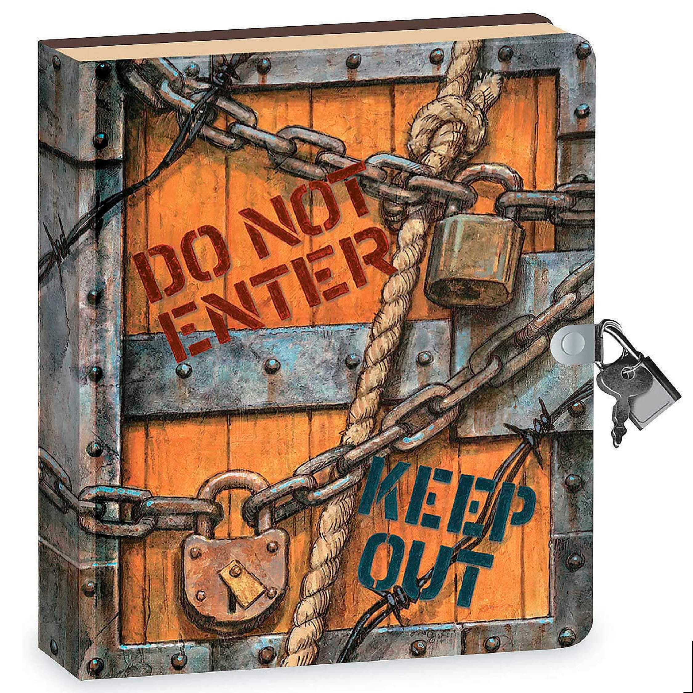 Lock & Key Diary - Keep Out