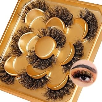 Fluttery False Eyelashes Natural Looking Faux Mink Lashes C Curl Fluffy Fake Eyelashes 18mm Round Shaped Eye Lashes that Look Like Extensions by Focipeysa