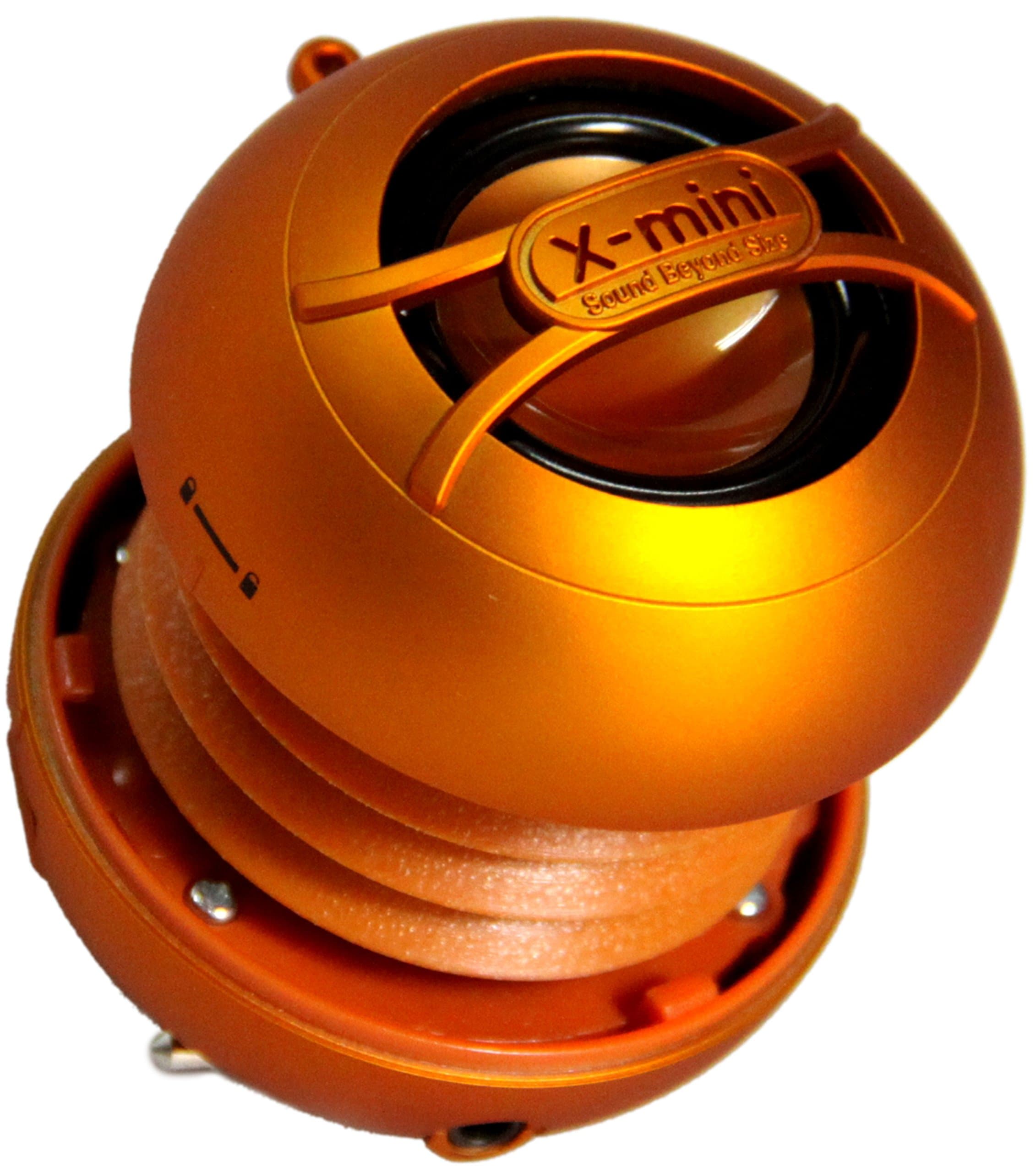 X-Mini Uno Portable Mini Speaker with 3.5mm Jack Compatible with iPhone/iPad/iPod/Smartphones/Tablets/MP3 Player/Laptop - Orange