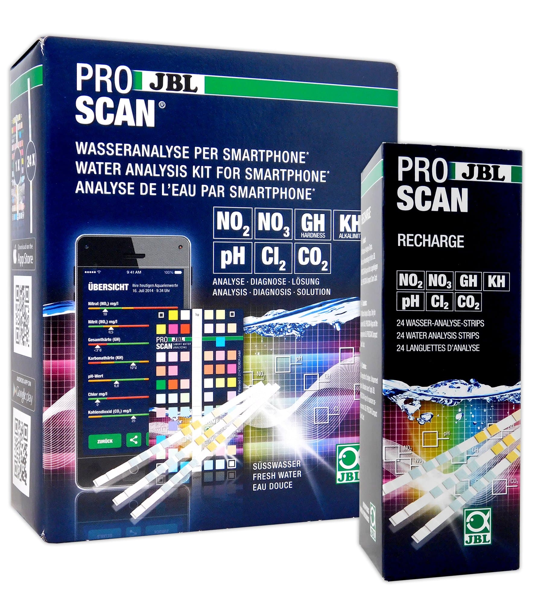 JBL ProScan Water Analysis Test Kit & Recharge Refill Kit