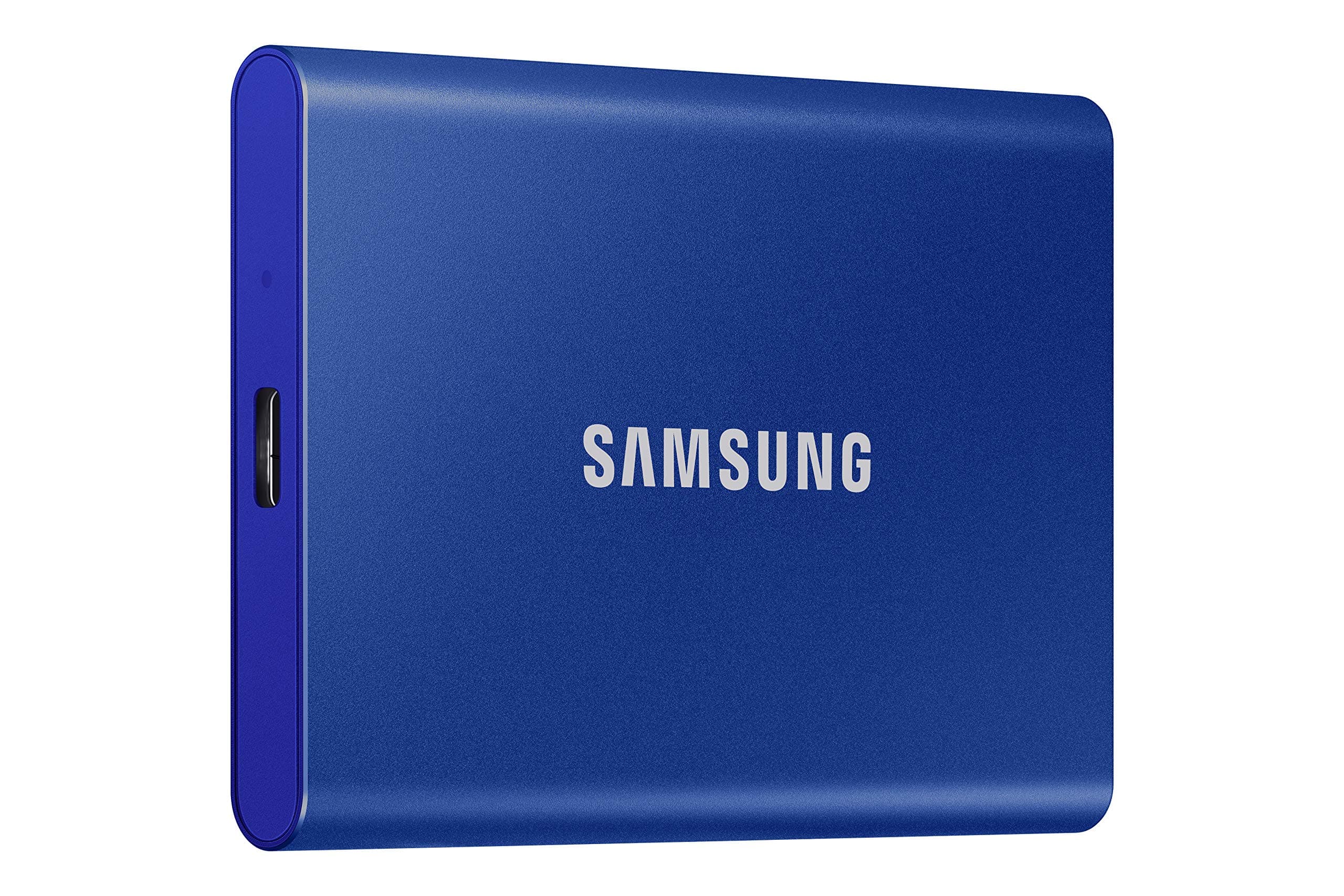 Samsung Portable SSD T7 500GB USB 3.2 External Solid State Drive Blue (MU-PC500H/AM)