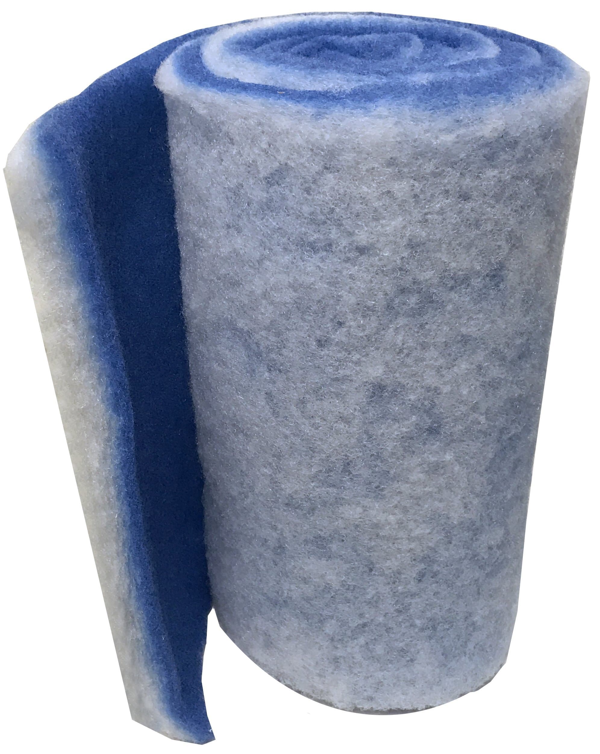 Classic Bonded Dual-Layer Filter Pad/Floss for Ponds and Aquariums - Cut to Fit 12x72 - Blue/White