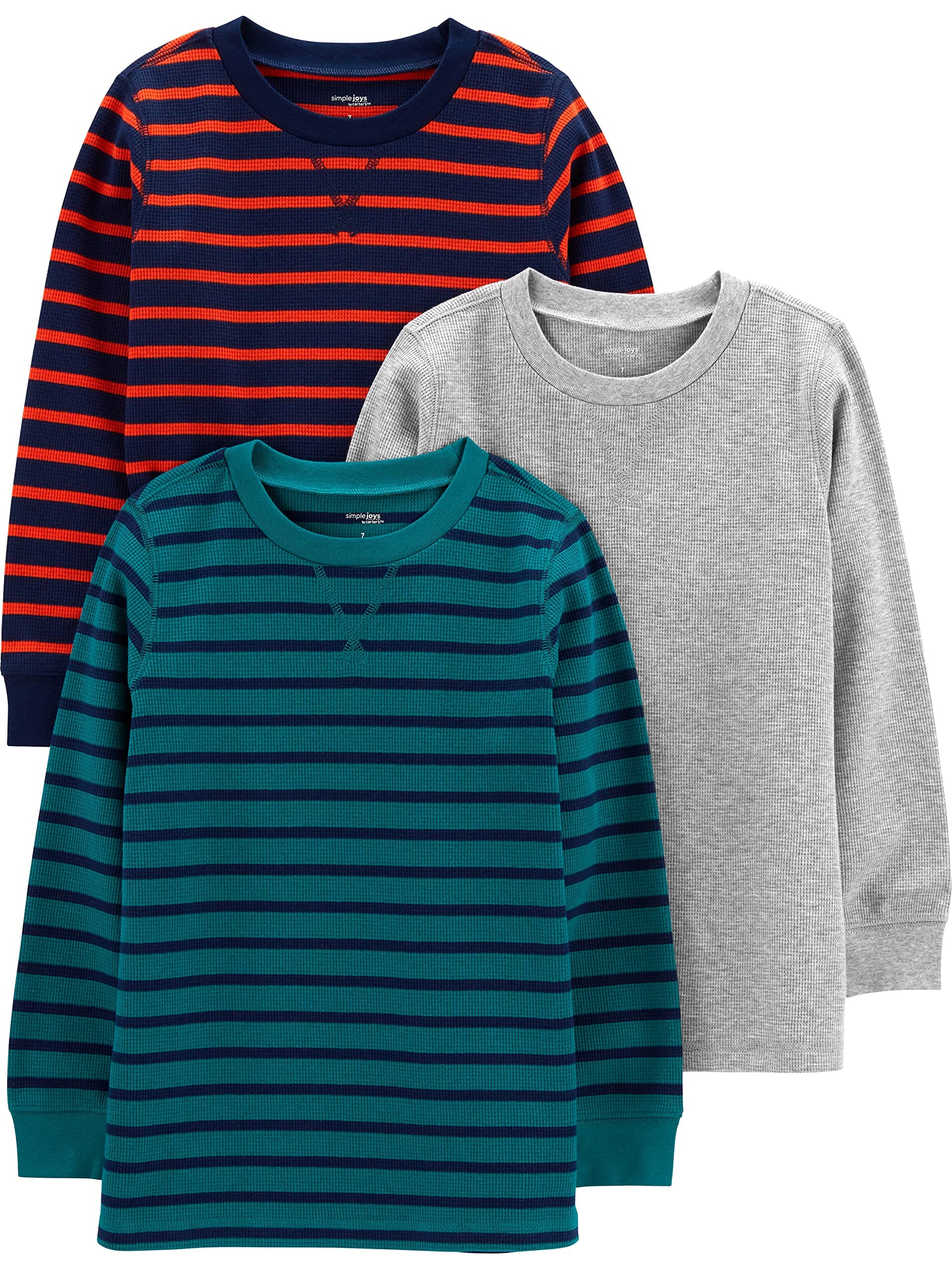 Boy's 3-Pack Thermal Long Sleeve Shirts Shirt (Pack of 3)
