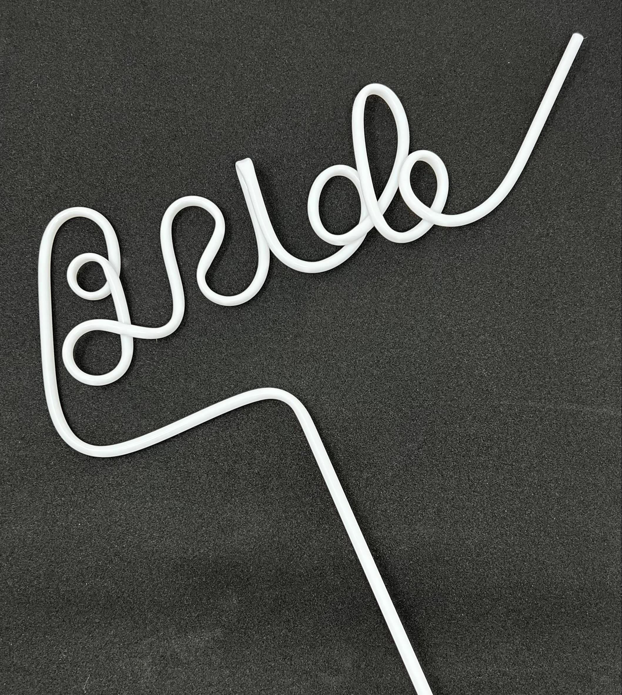 White Bride Hen Do Party Re-usable Straw ~ White Bride Reusable Straw ~ Bride To Be Drink Straw ~ Hen Party Straws ~ Bride Gift ~ Hen Party Accessories