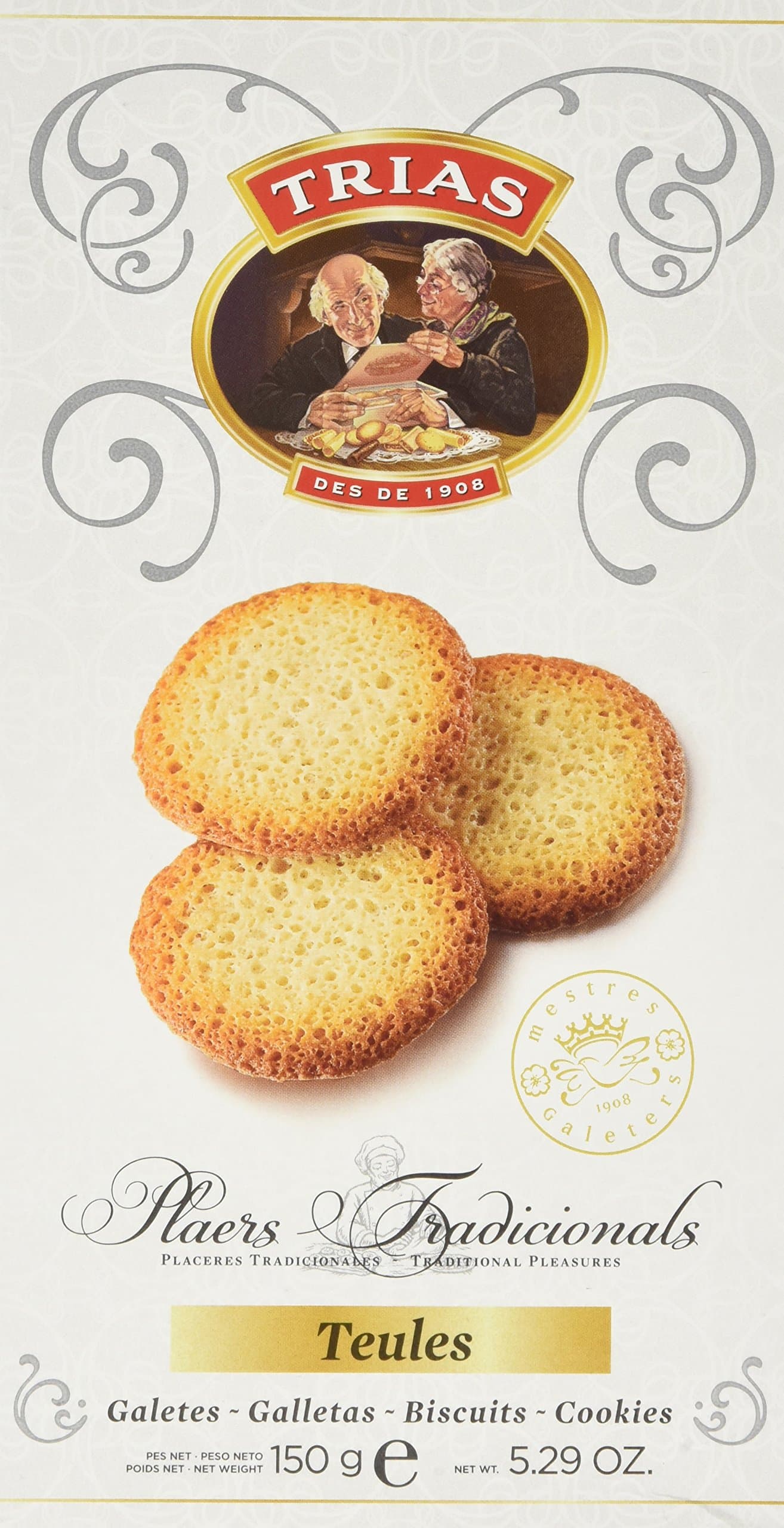 Trias Tuile Biscuits 150 g (Pack of 2)