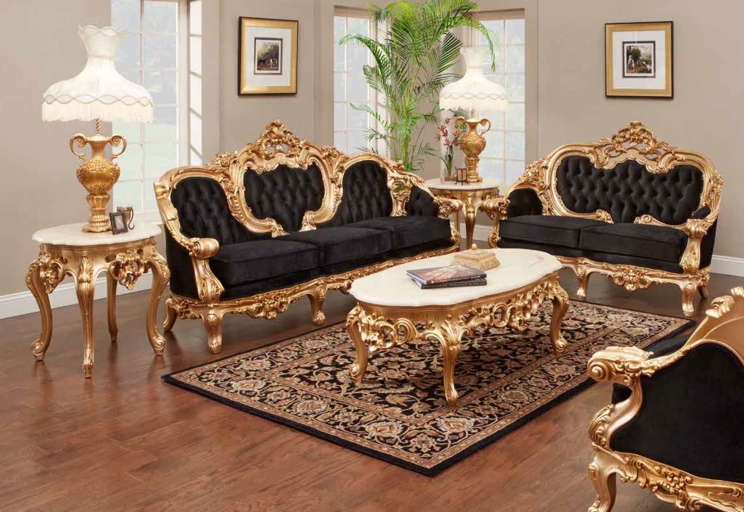 Odette French Victorian Sofa Set