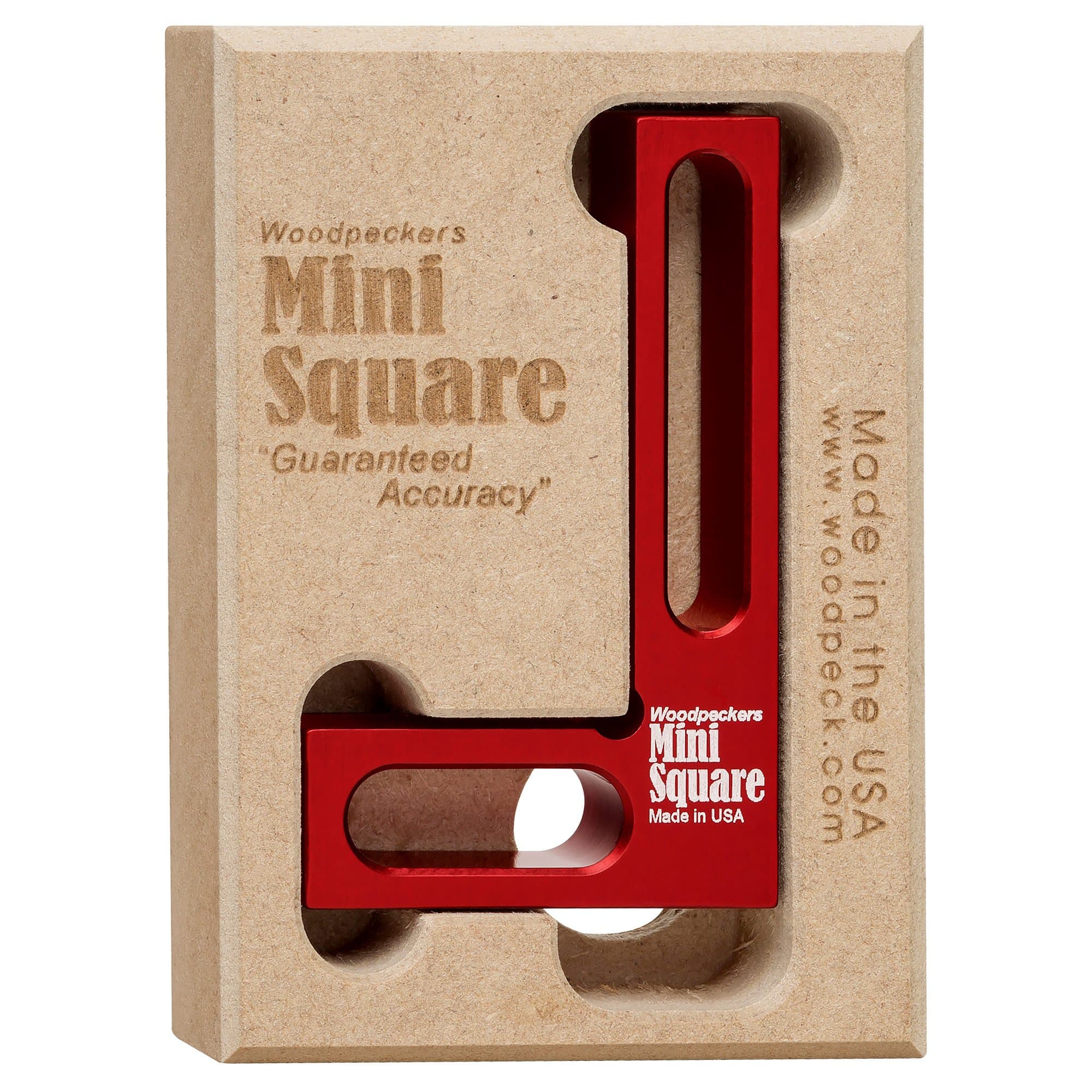 Mini Square, Made in USA, Small Pocket Woodworking Square for Setup, Assembly, Checking Cutting Edge