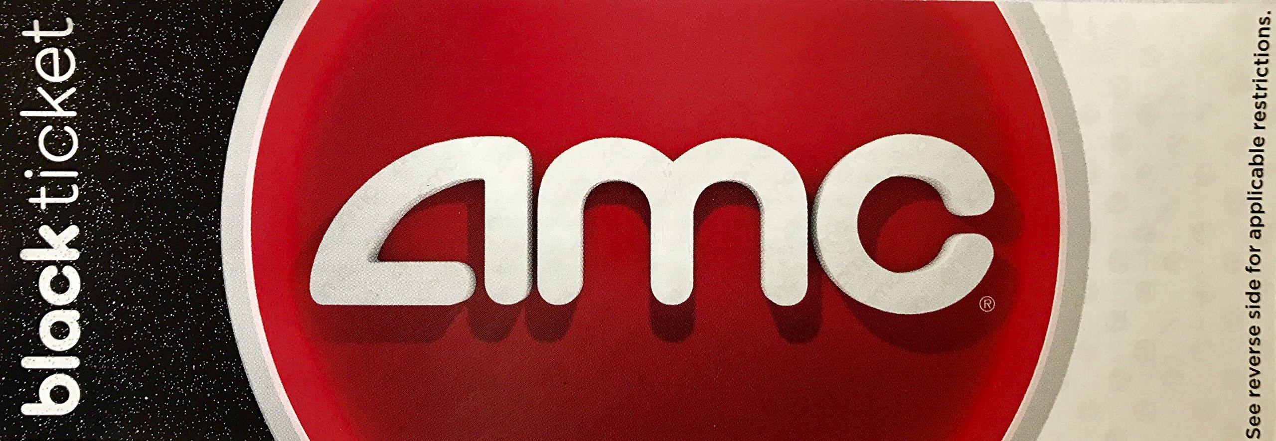 Black Movie Ticket (2 Pack)