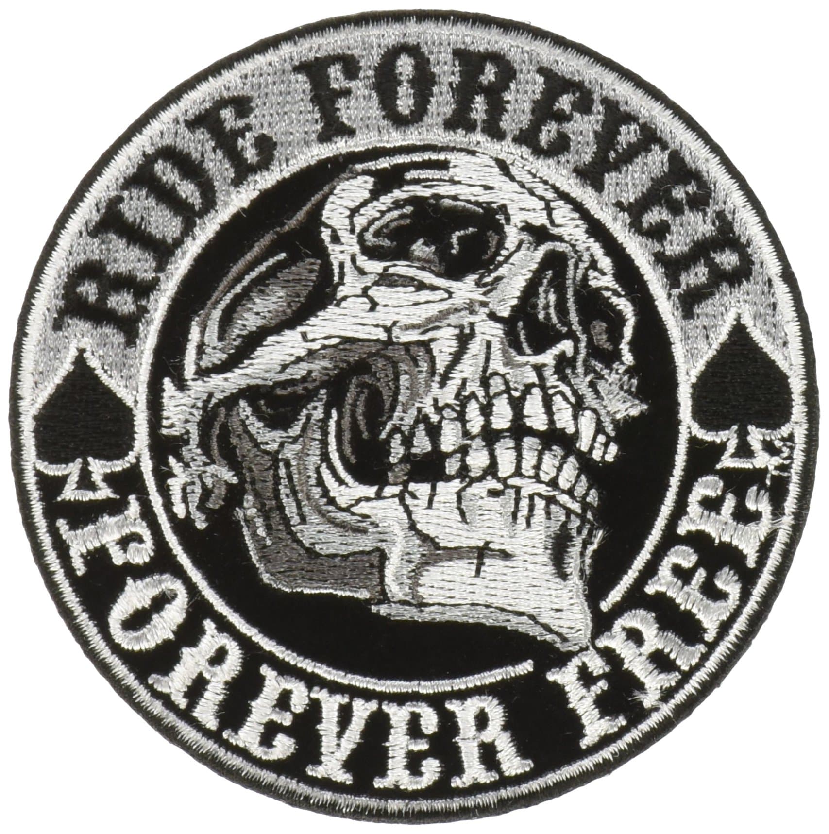 Hot Leathers - PPA8210 Spade Skull Patch (Multicolor, 3.5" Width x 3.5" Height)