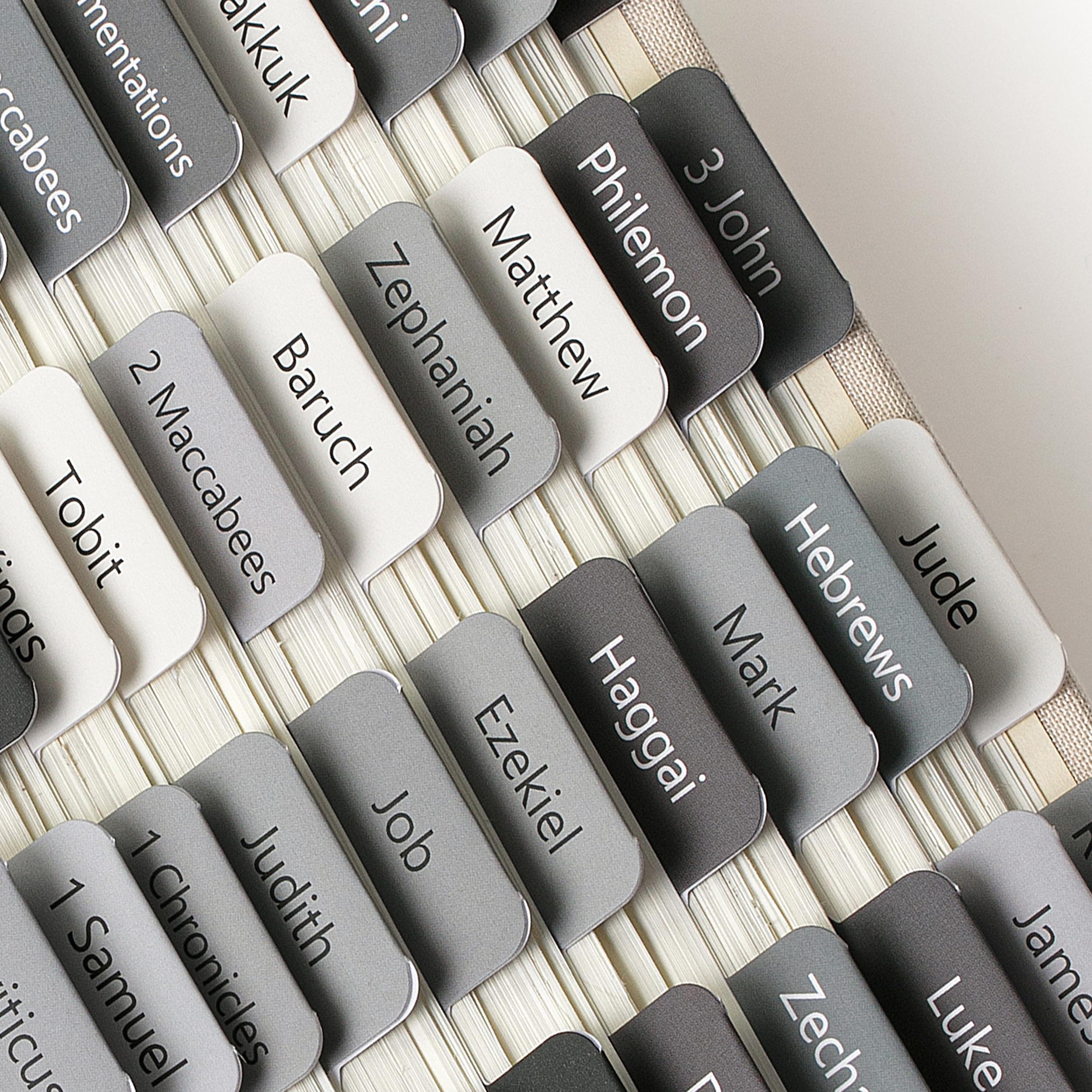 Mr. Pen- Bible Tabs, 75 Tabs, Gray, Laminated Bible Tabs for Women and Men, Bible Tabs for Study Bible, Bible Index Tabs, Bible Book Tabs, Bible Labels Tabs, Mr Pen Bible Tabs