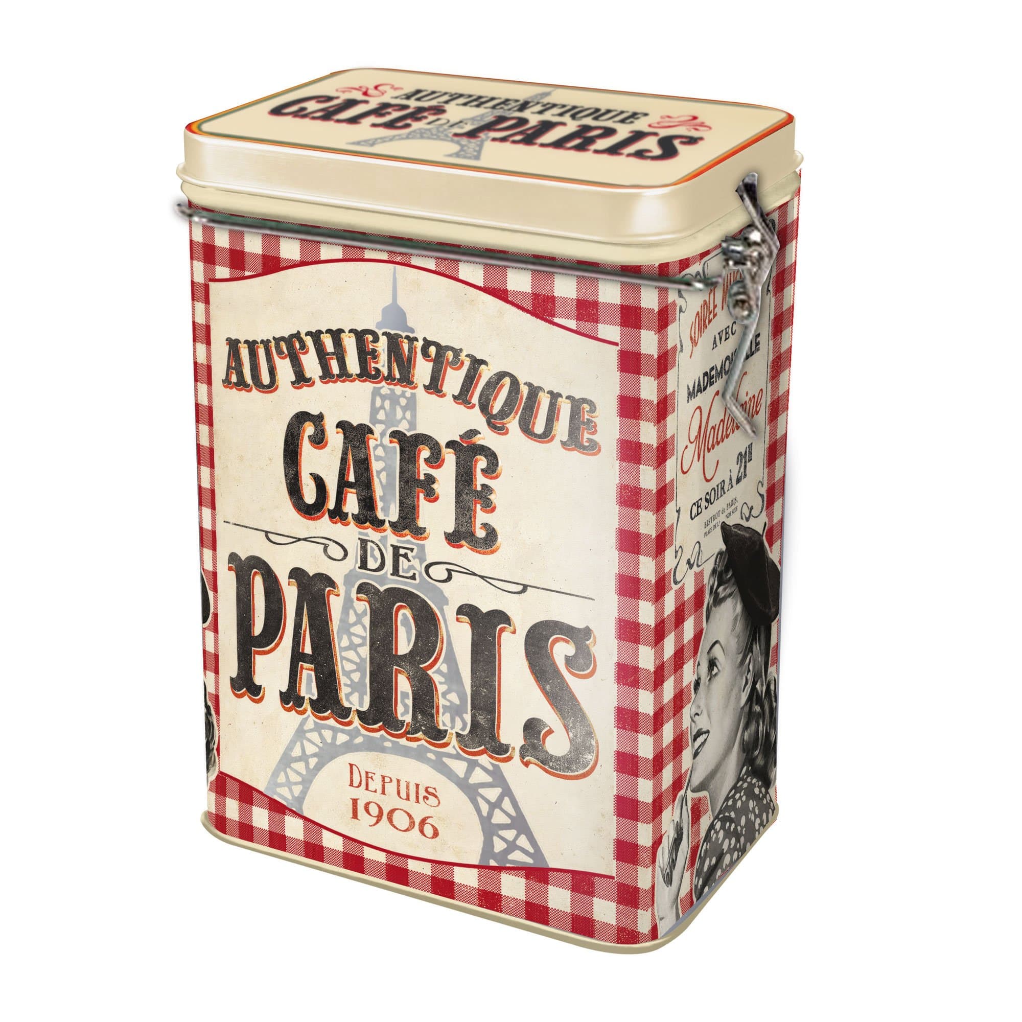 Retro French Design Coffee Storage Tin
