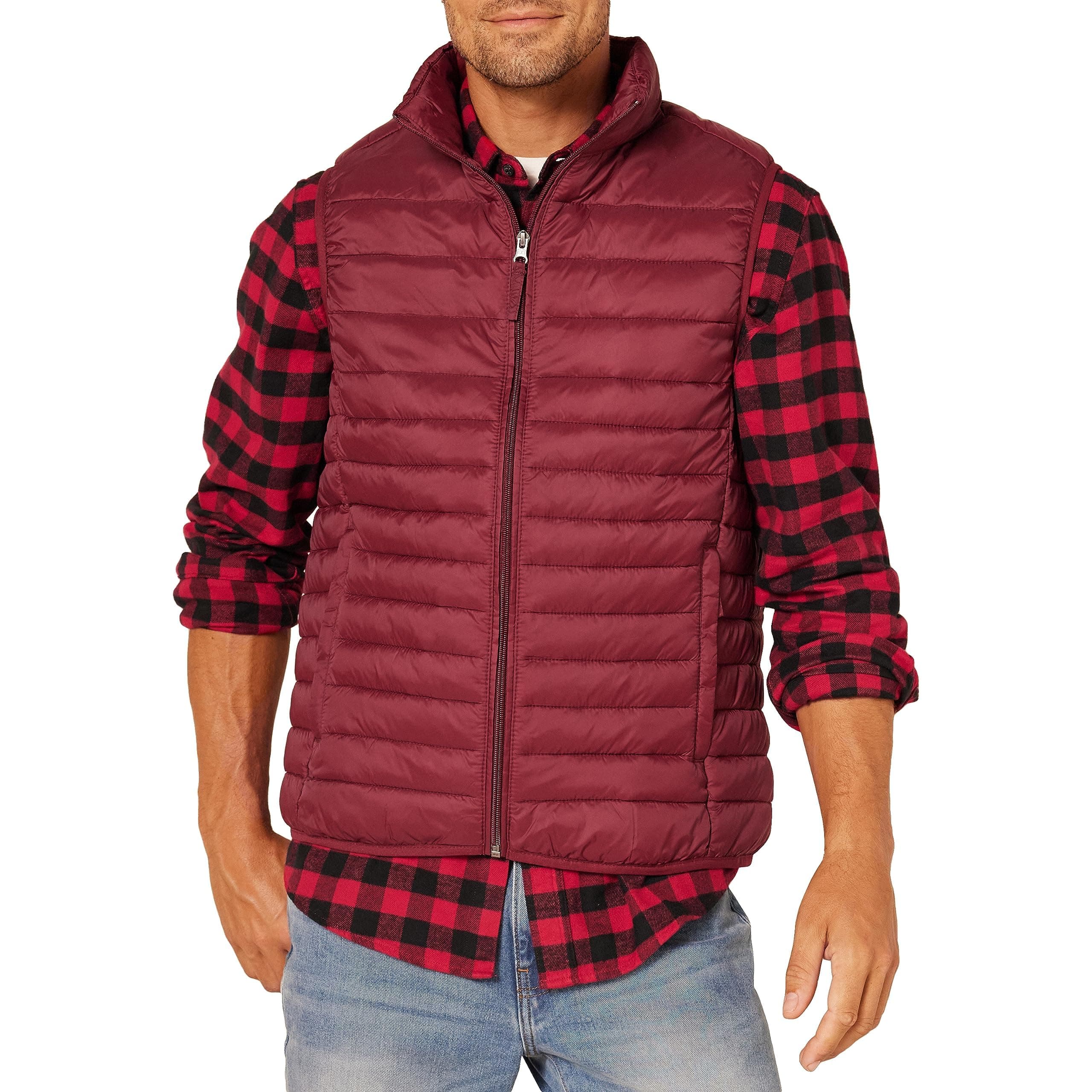 Amazon EssentialsMen's Lightweight Water-Resistant Packable Puffer Gilet