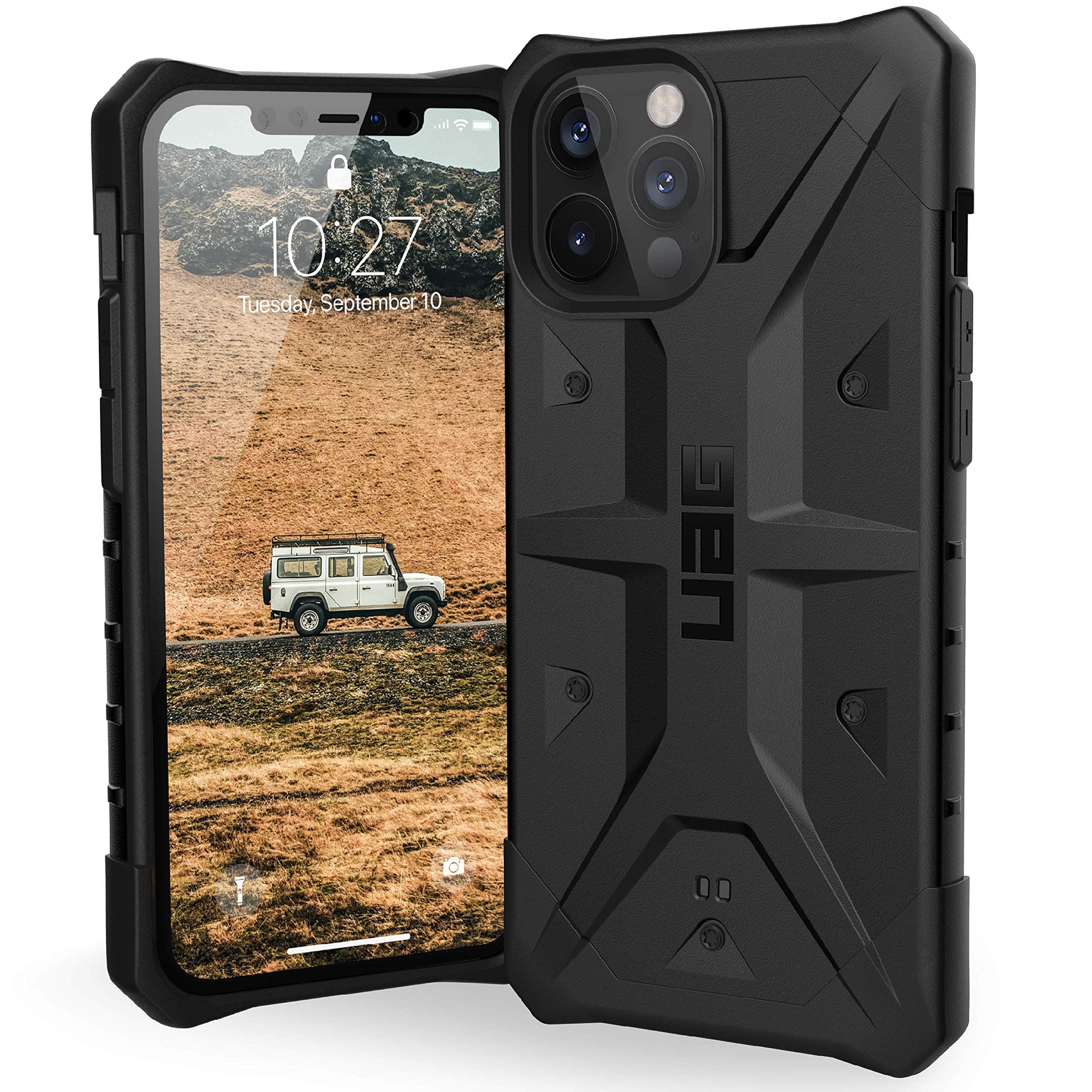 URBAN ARMOR GEAR UAG Designed for iPhone 12 Pro Max 5G [6.7-inch Screen] Rugged Lightweight Slim Shockproof Pathfinder Protective Cover, Black