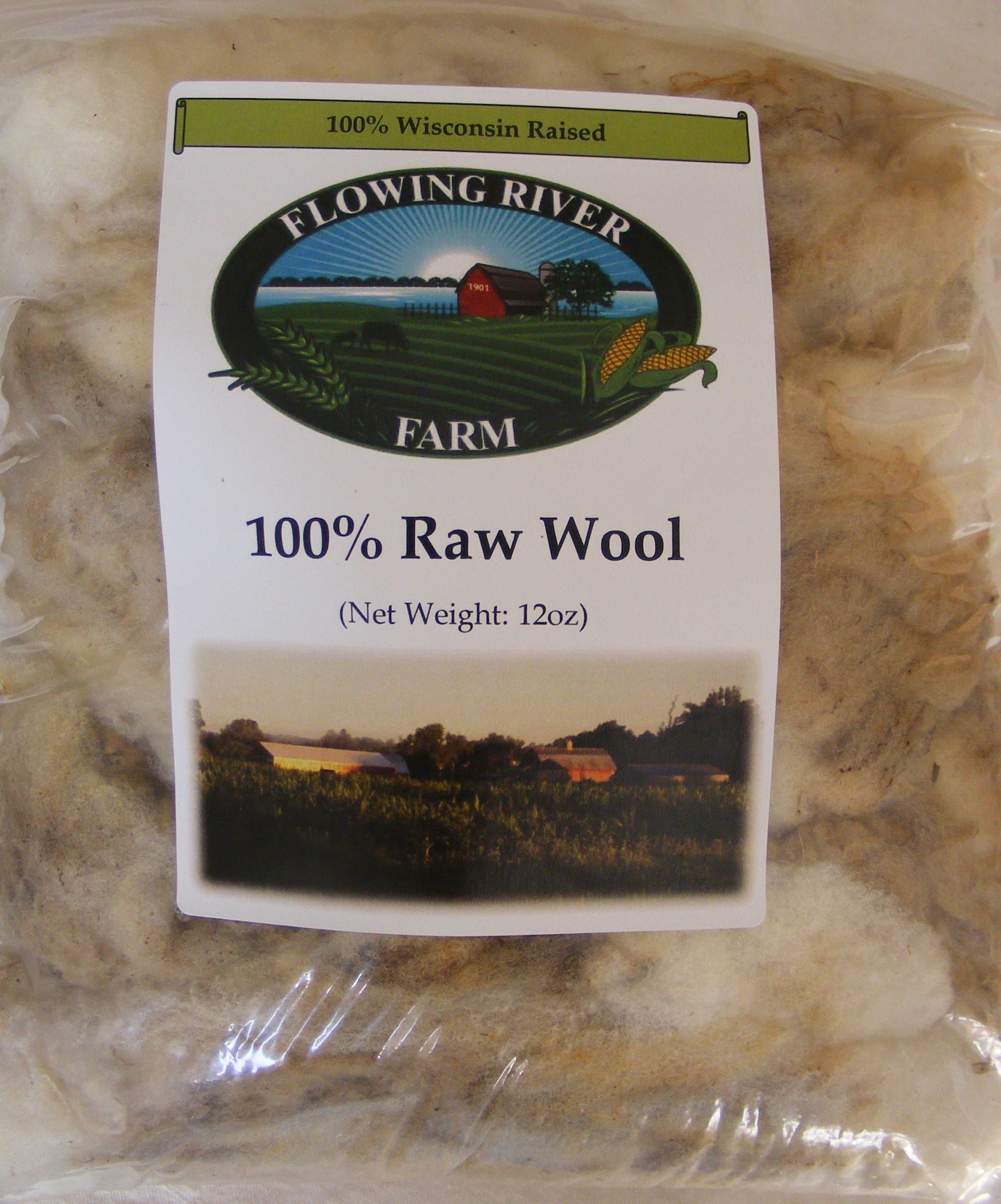 Raw Sheep Wool - 12oz