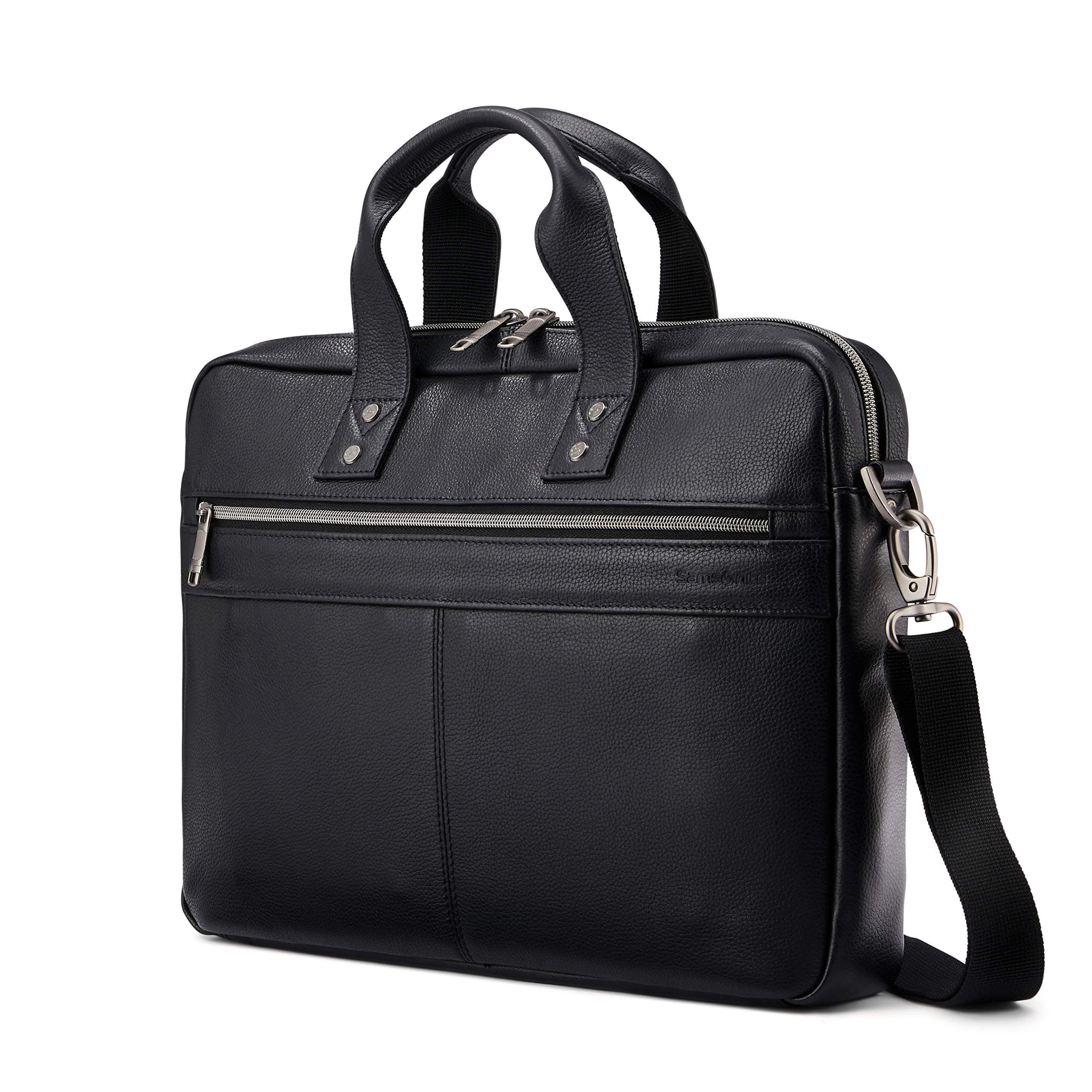 Classic Leather Slim Brief, Black, One Size