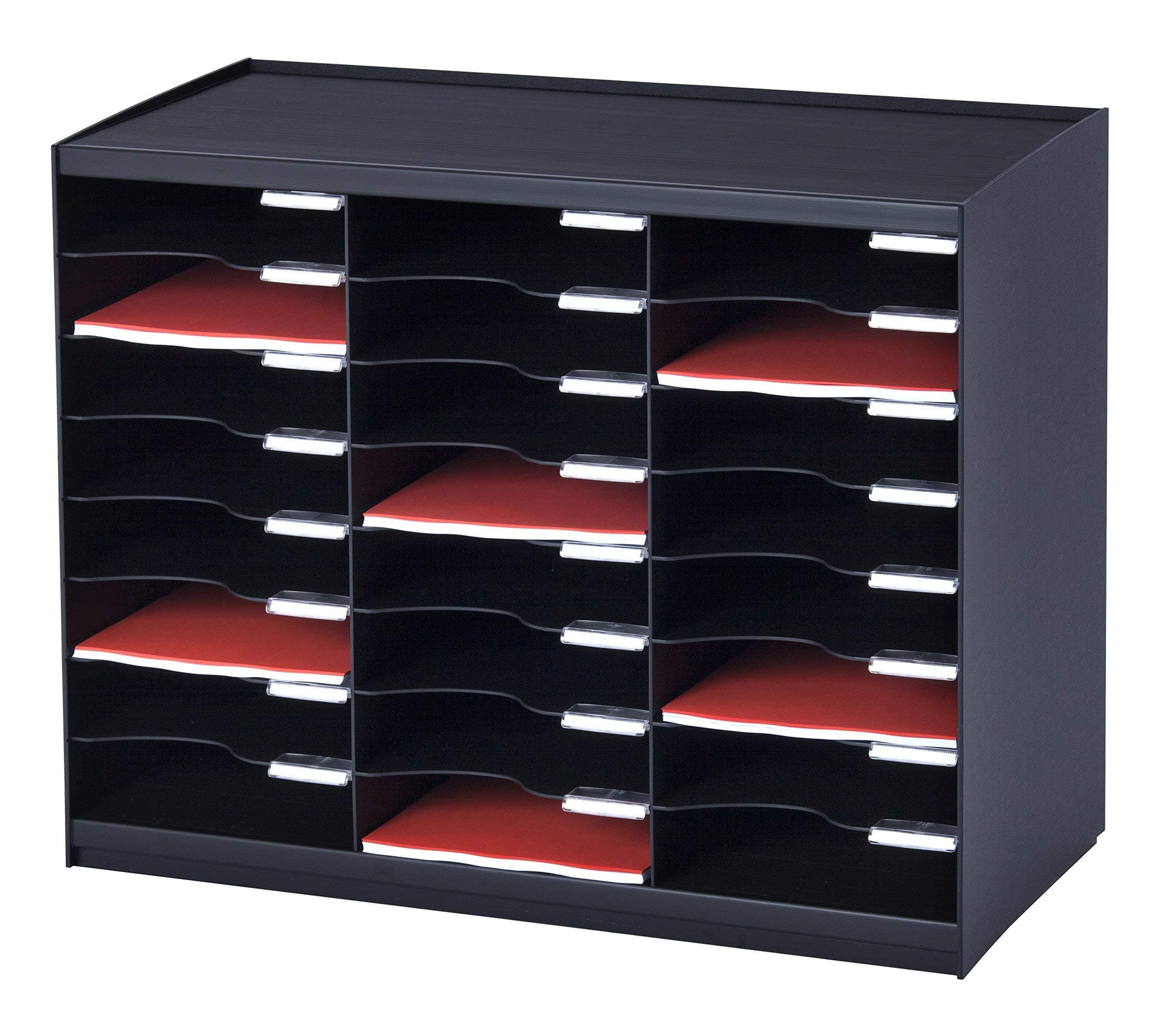 Paperflow Modulodoc Mailsorter Plastic Stackable 24x A4 Compartments W674xD308xH548mm Grey Ref 80202