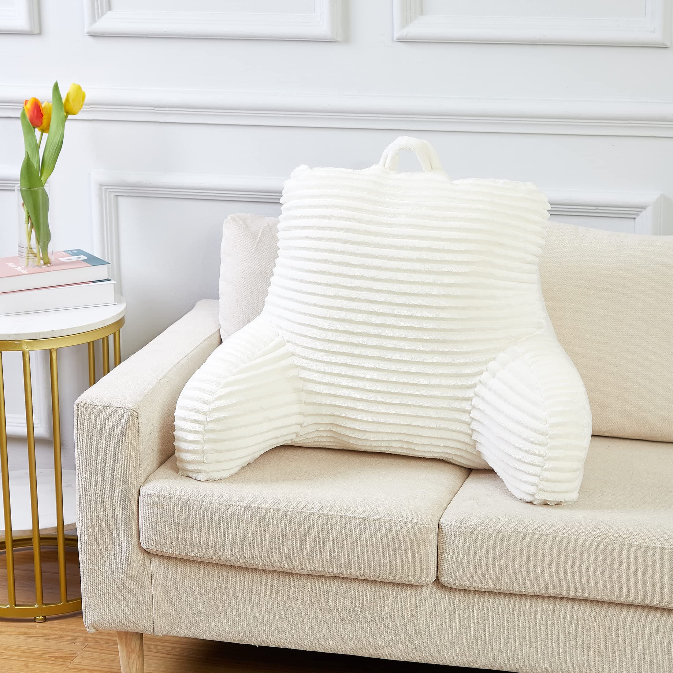 SoftLux Throw Pillow, Marshamallow