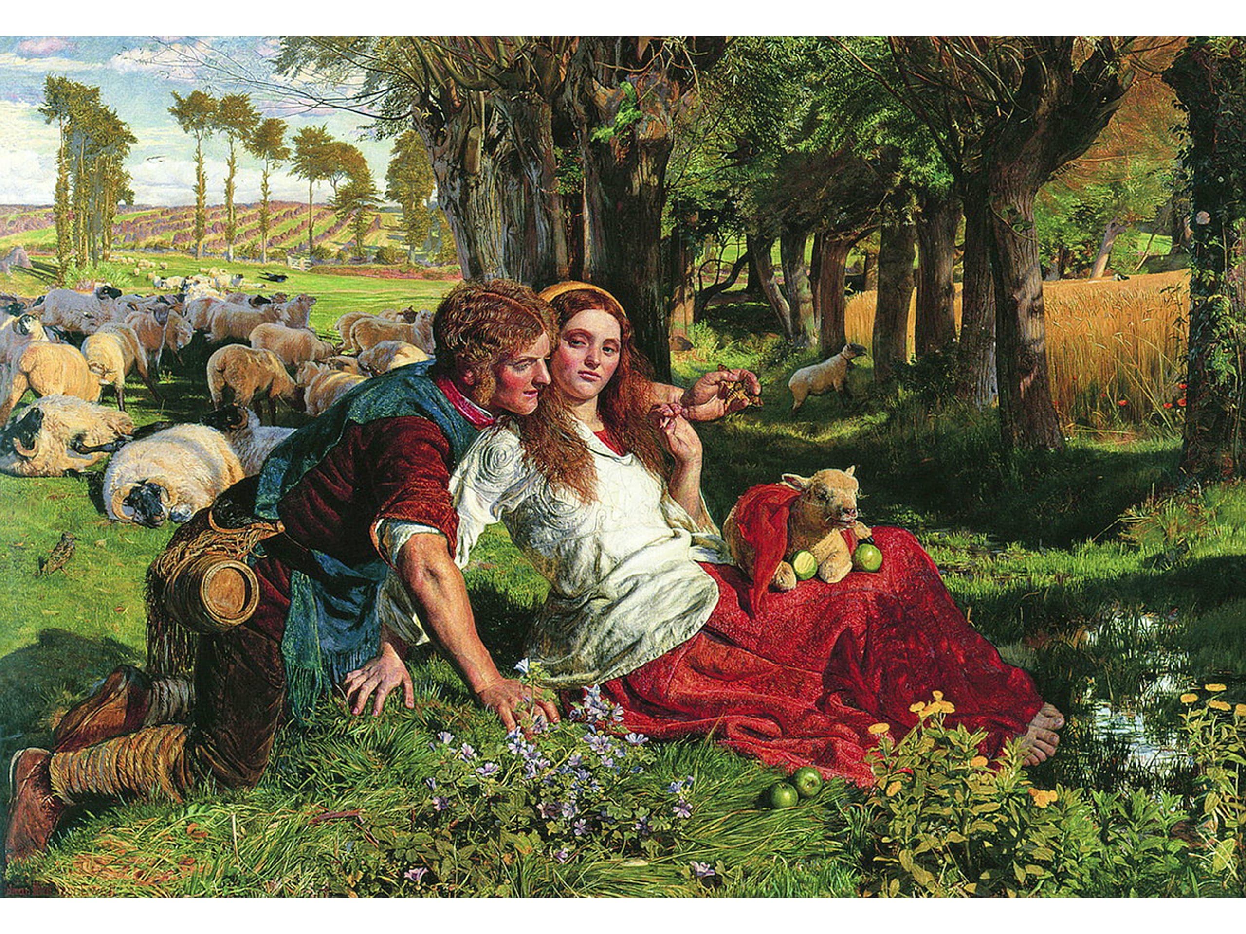 The Hireling Shepherd by William Holman Hunt