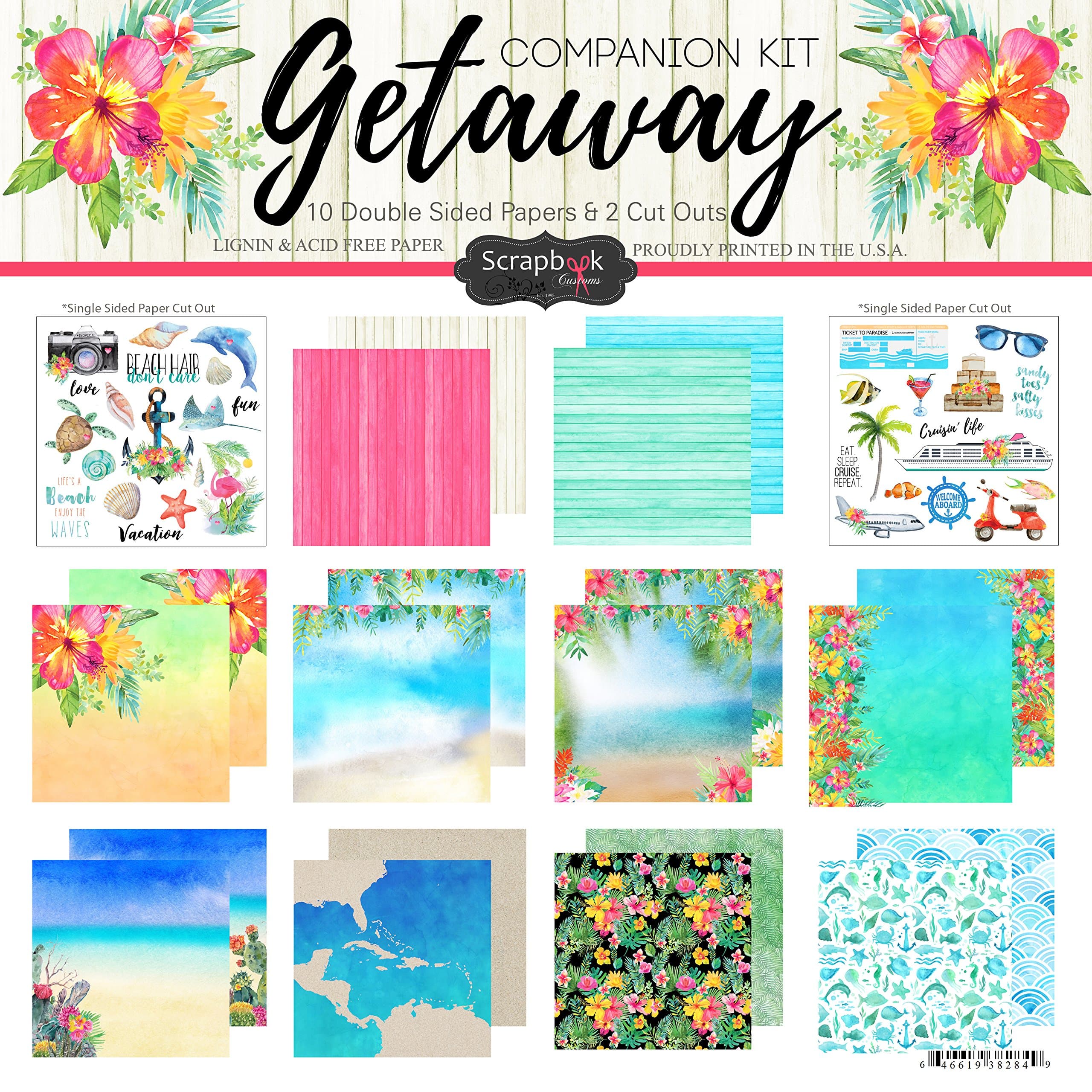 38284 Getaway Paper Pack Scrapbook Kit