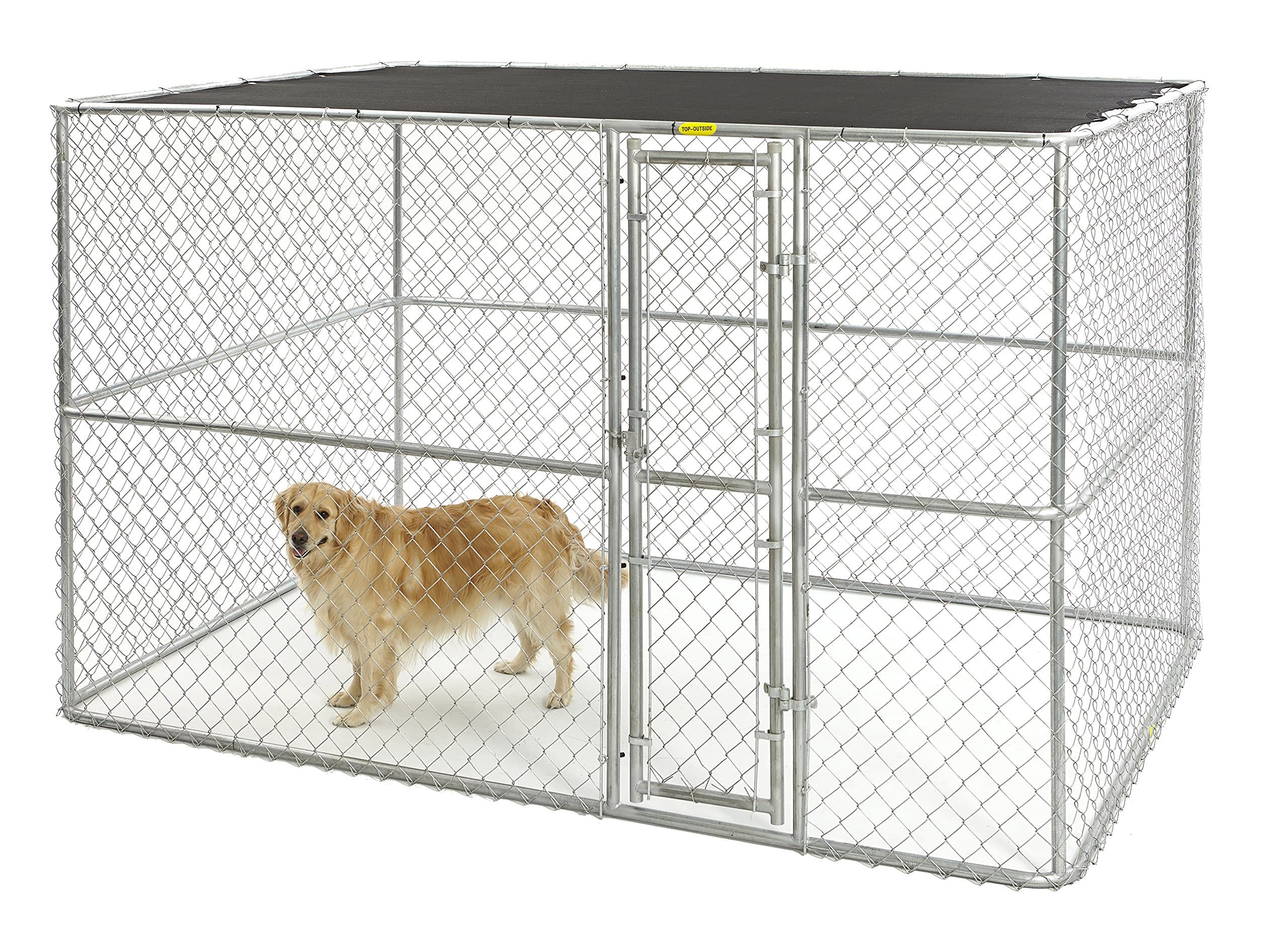K9 Large Steel Chain Link Portable Kennel