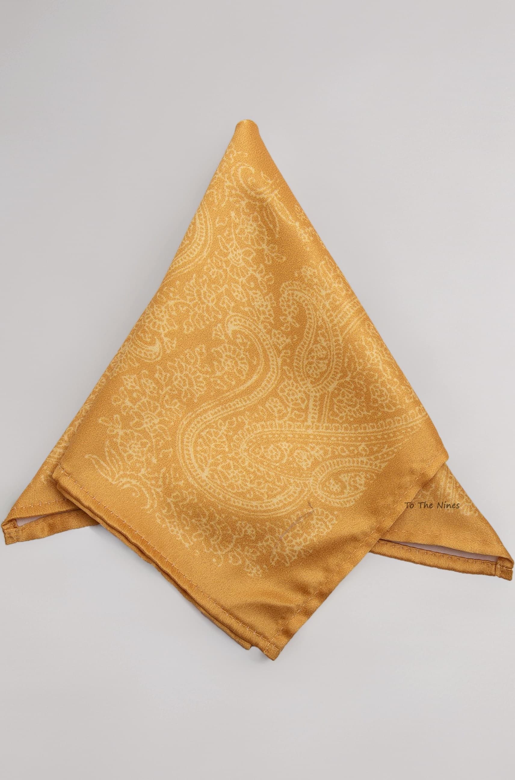 Men's Golden Pocket Square