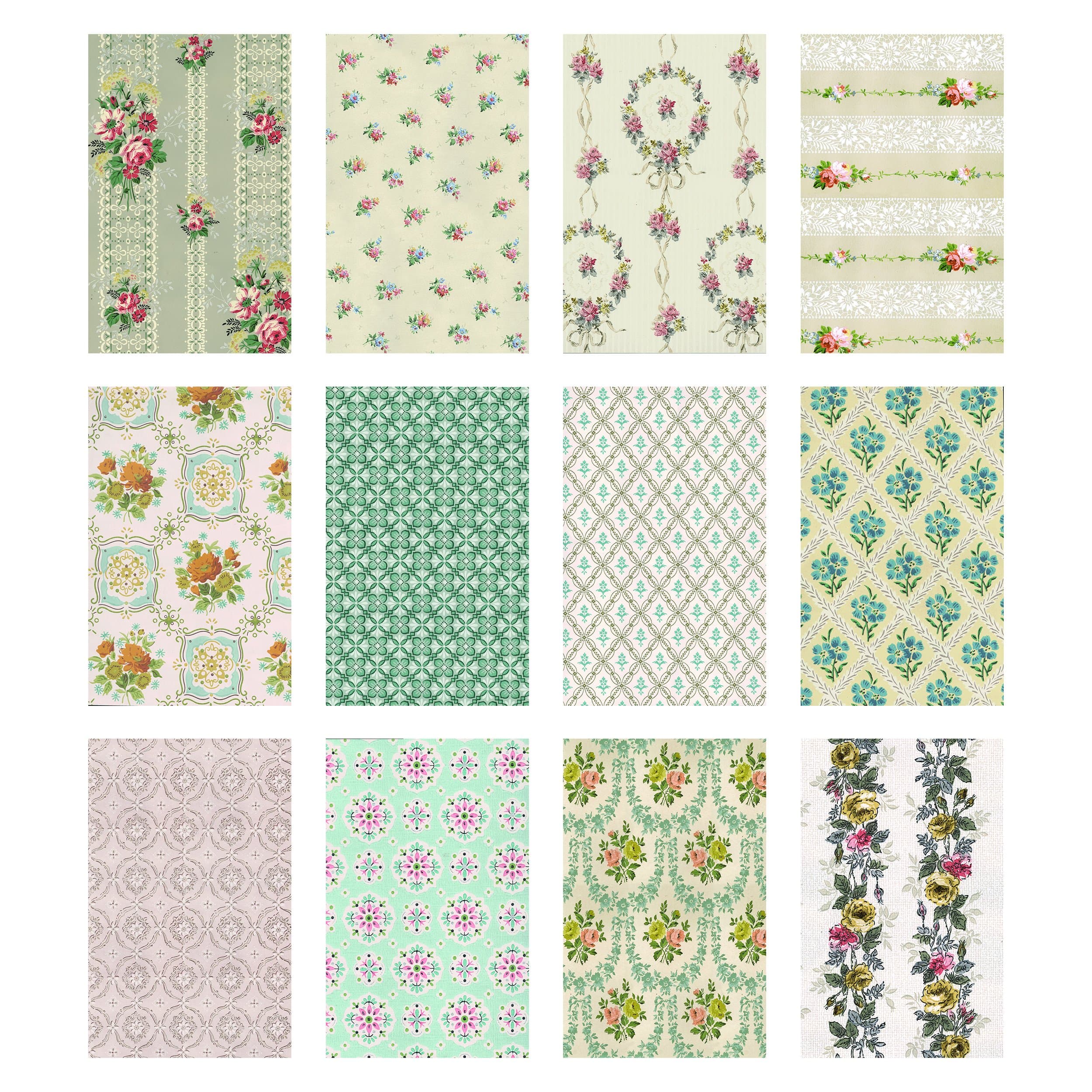 Idea-Ology Worn Wallpaper 5"X8" 24/Pkg